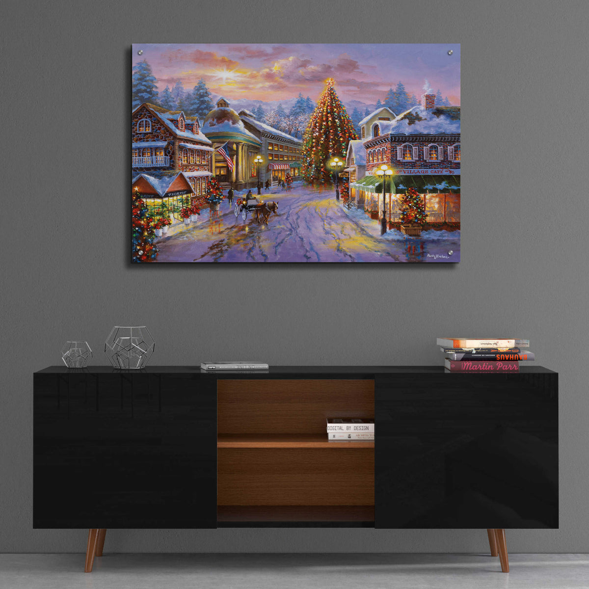 Epic Art 'Christmas Eve' by Nicky Boehme, Acrylic Glass Wall Art,36x24
