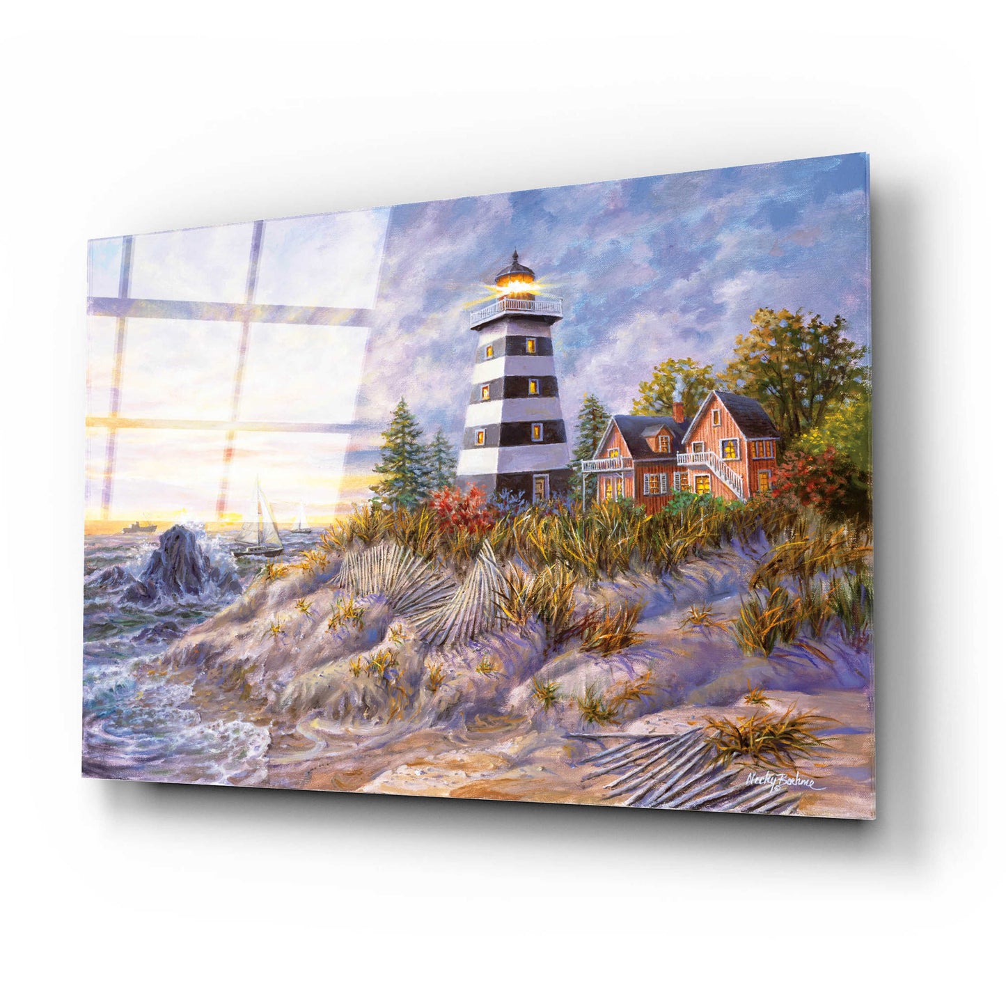 Epic Art 'Out Of Harm’s Way' by Nicky Boehme, Acrylic Glass Wall Art,24x16