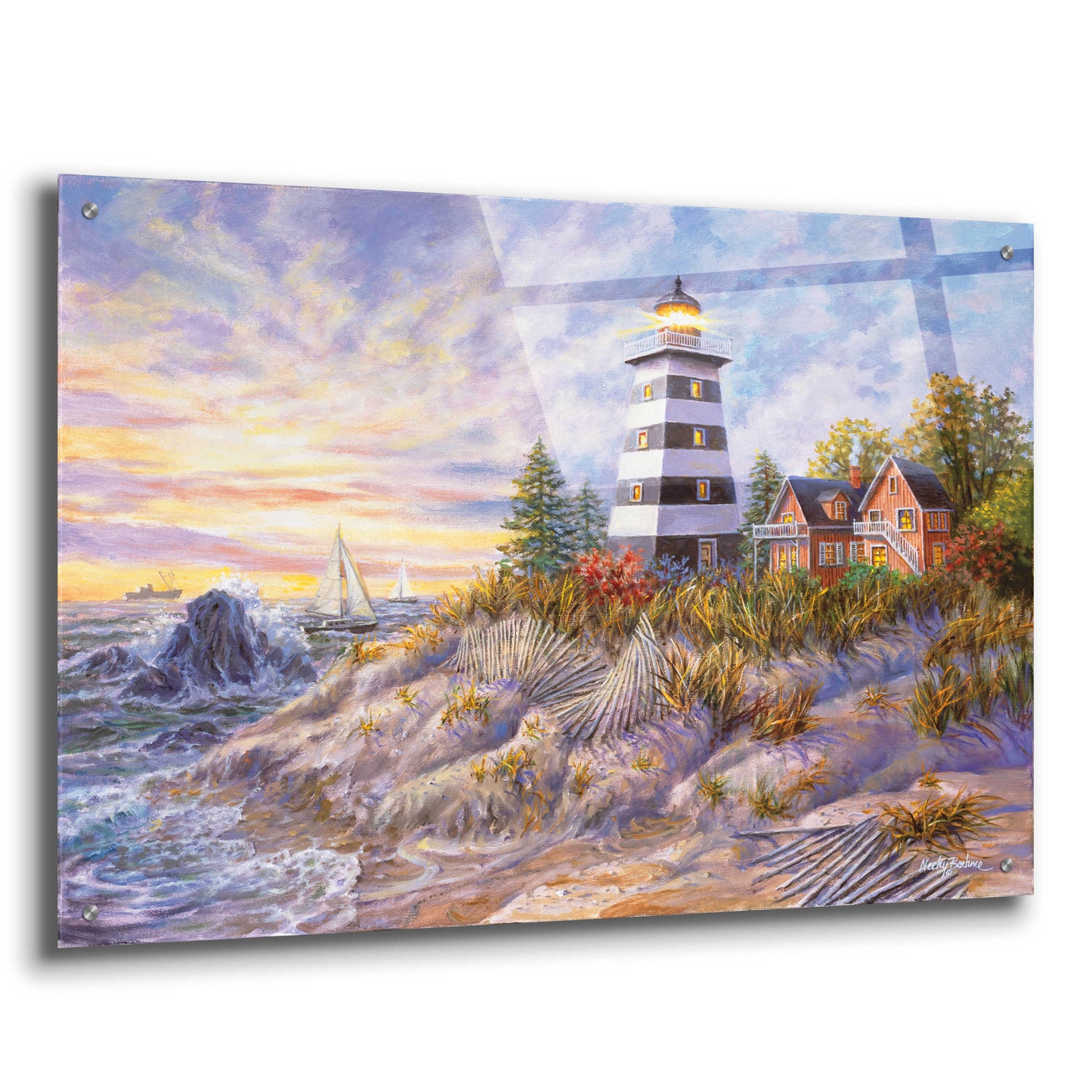 Epic Art 'Out Of Harm’s Way' by Nicky Boehme, Acrylic Glass Wall Art,36x24