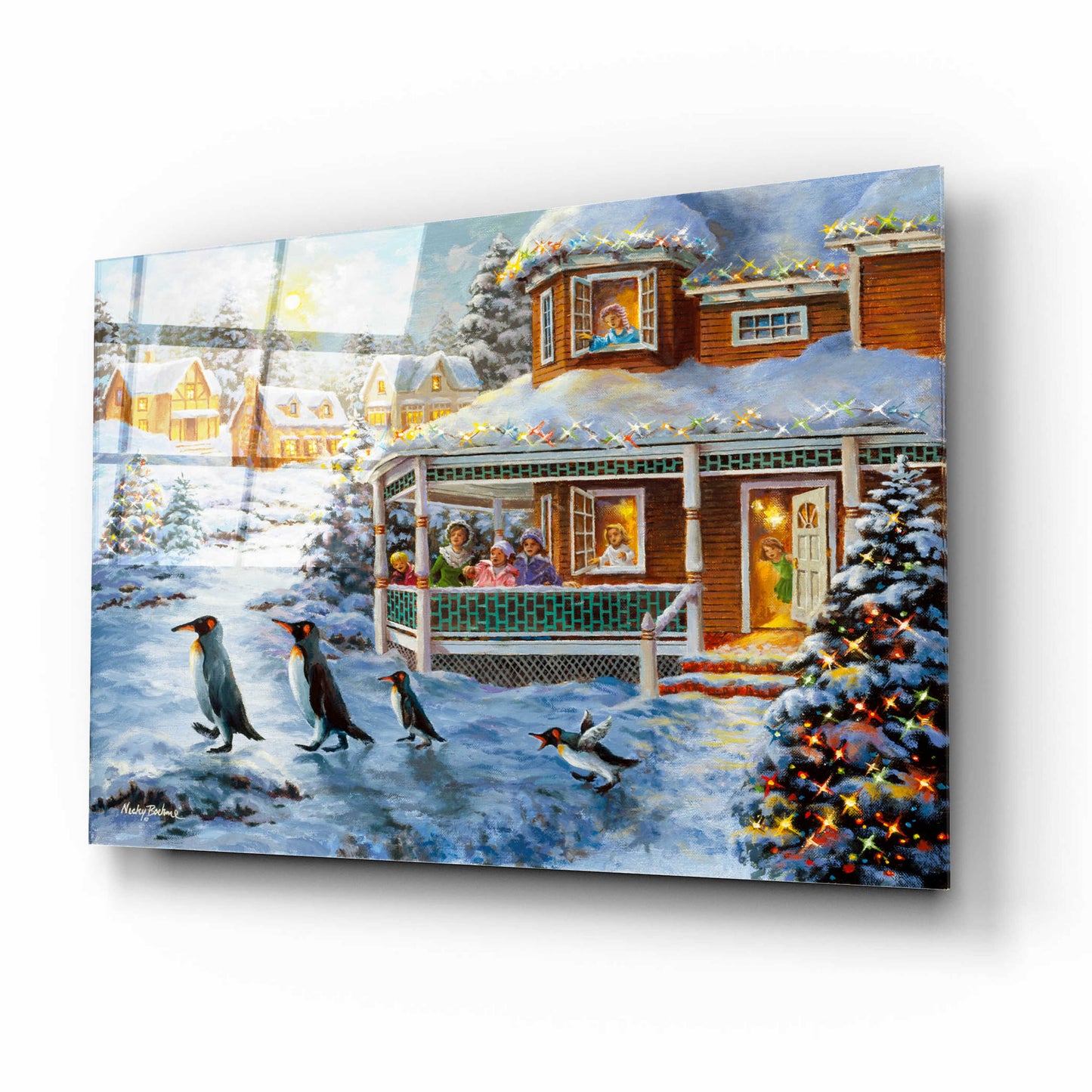 Epic Art 'Hey! Wait For Me' by Nicky Boehme, Acrylic Glass Wall Art,16x12