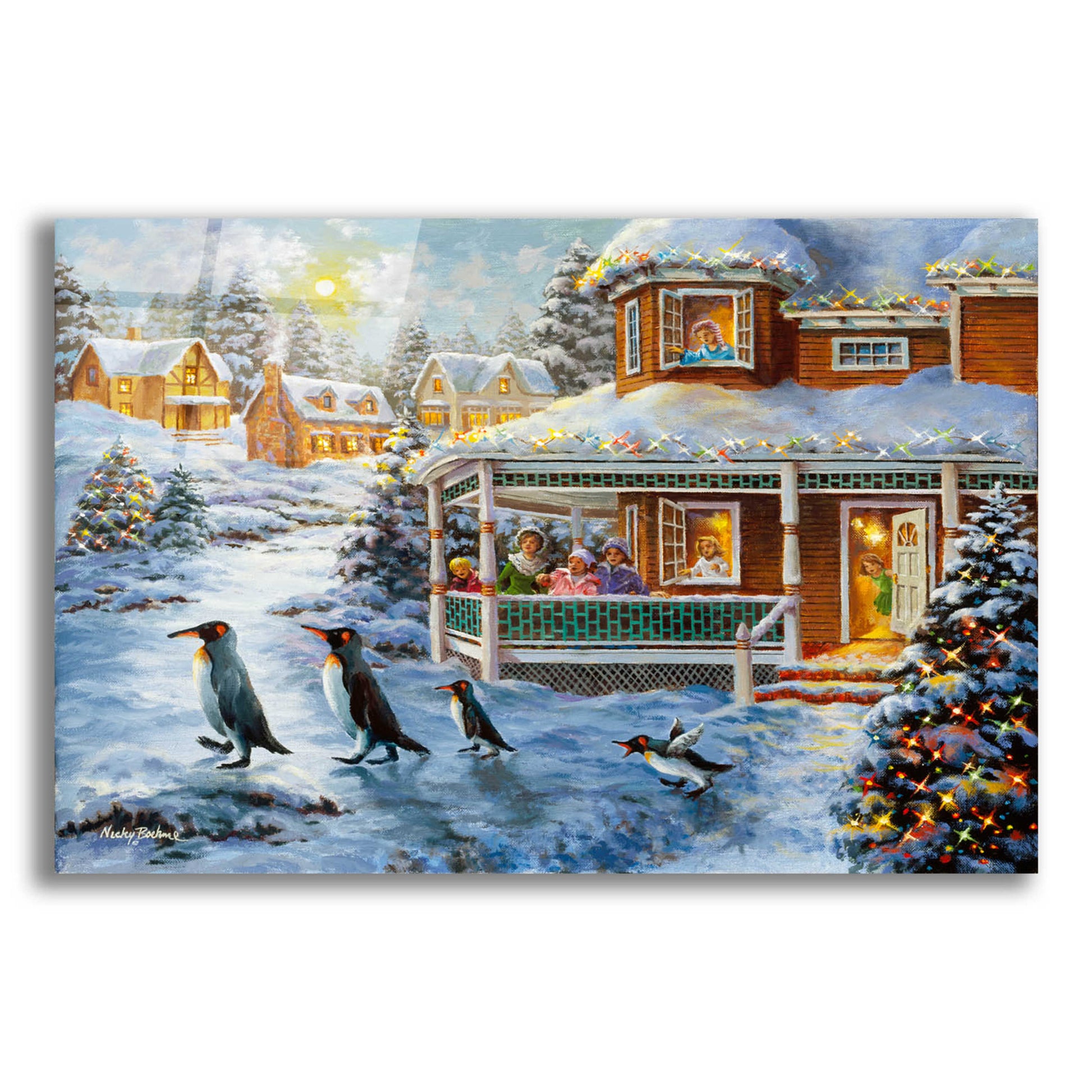 Epic Art 'Hey! Wait For Me' by Nicky Boehme, Acrylic Glass Wall Art,16x12