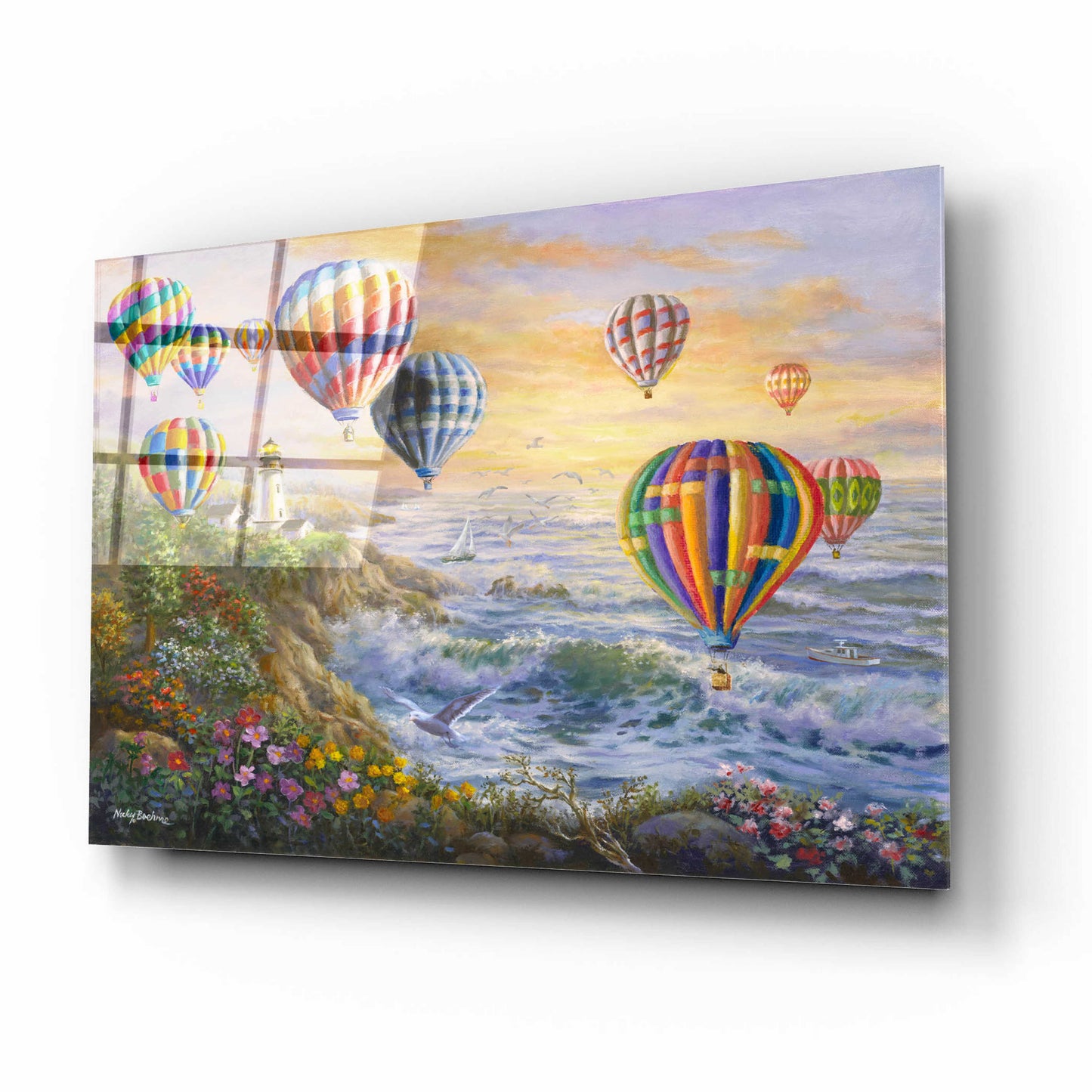 Epic Art 'Summer Glow' by Nicky Boehme, Acrylic Glass Wall Art,16x12