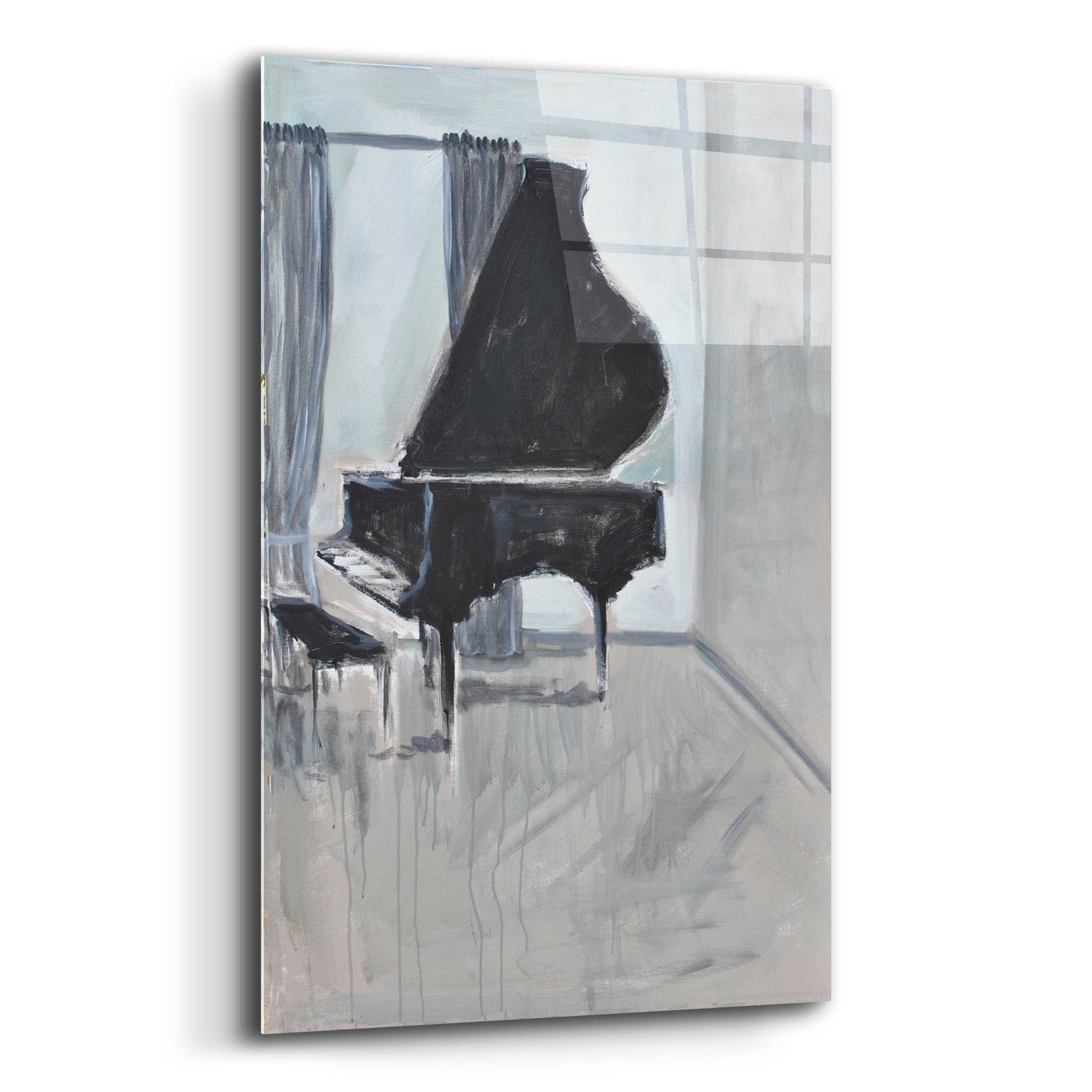 Epic Art 'Piano 4' by Jadei Graphics, Acrylic Glass Wall Art,12x16