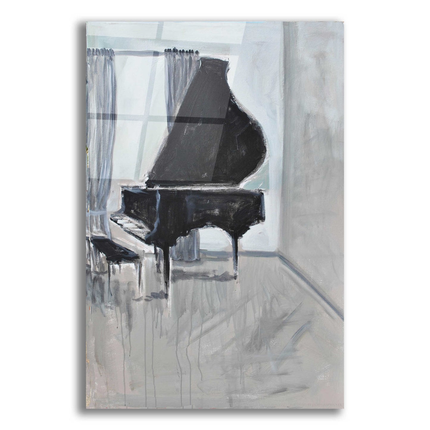 Epic Art 'Piano 4' by Jadei Graphics, Acrylic Glass Wall Art,12x16