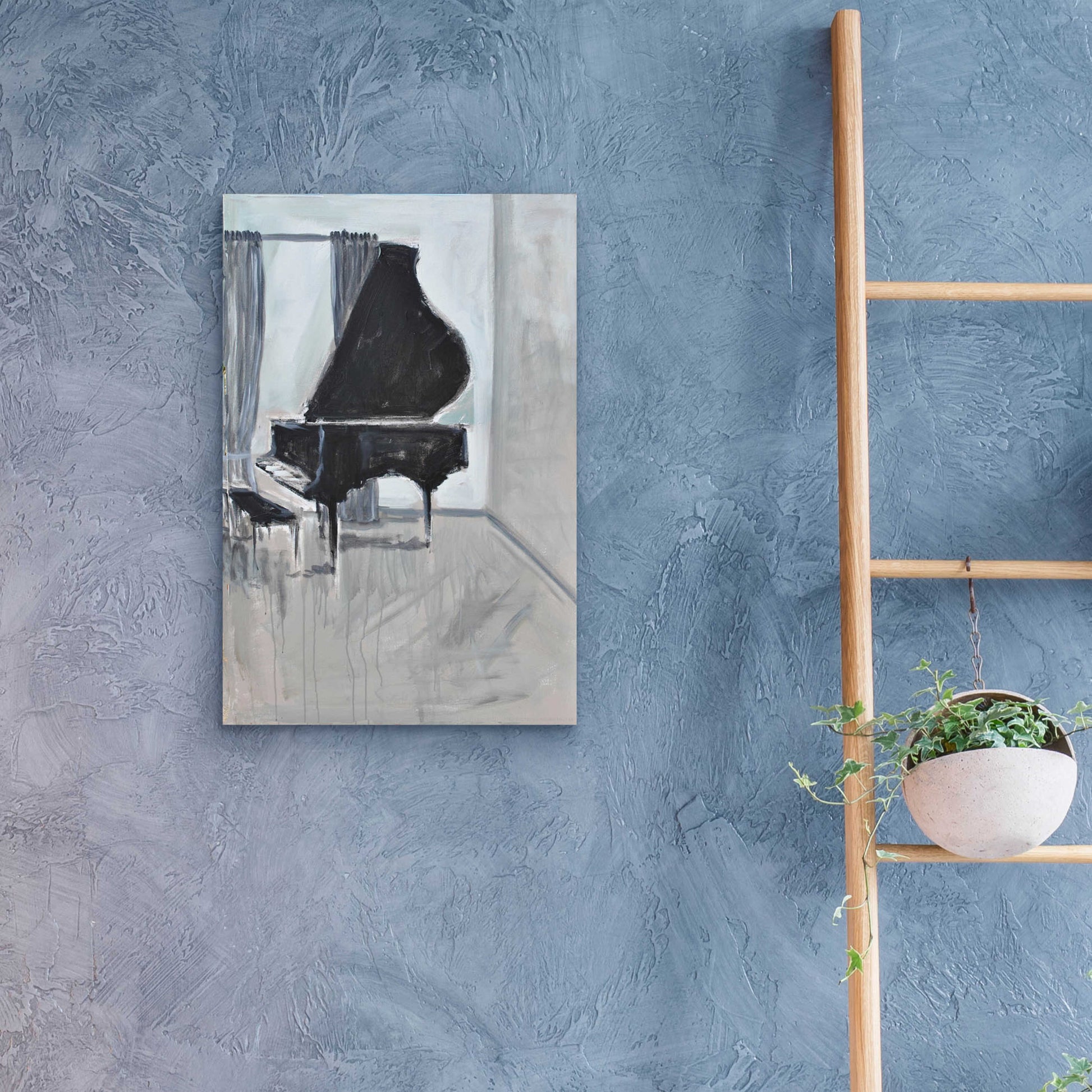 Epic Art 'Piano 4' by Jadei Graphics, Acrylic Glass Wall Art,16x24