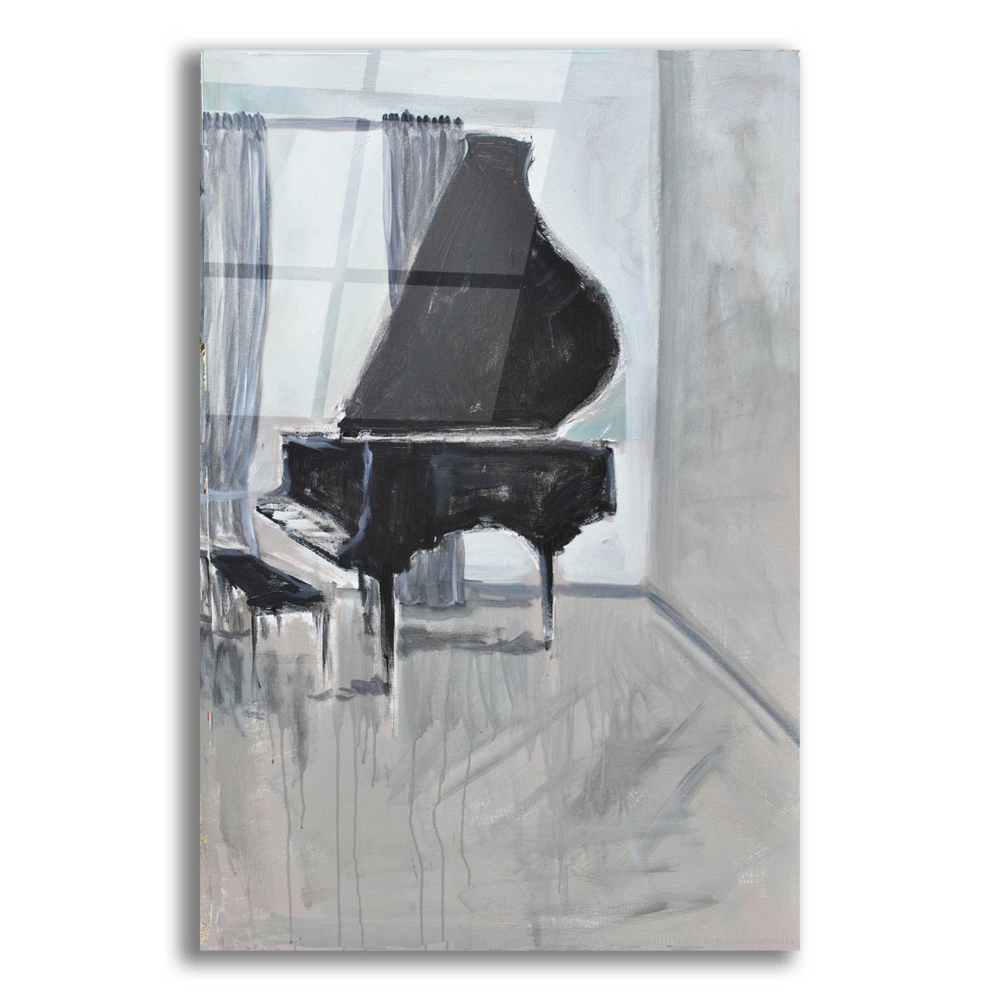 Epic Art 'Piano 4' by Jadei Graphics, Acrylic Glass Wall Art,16x24