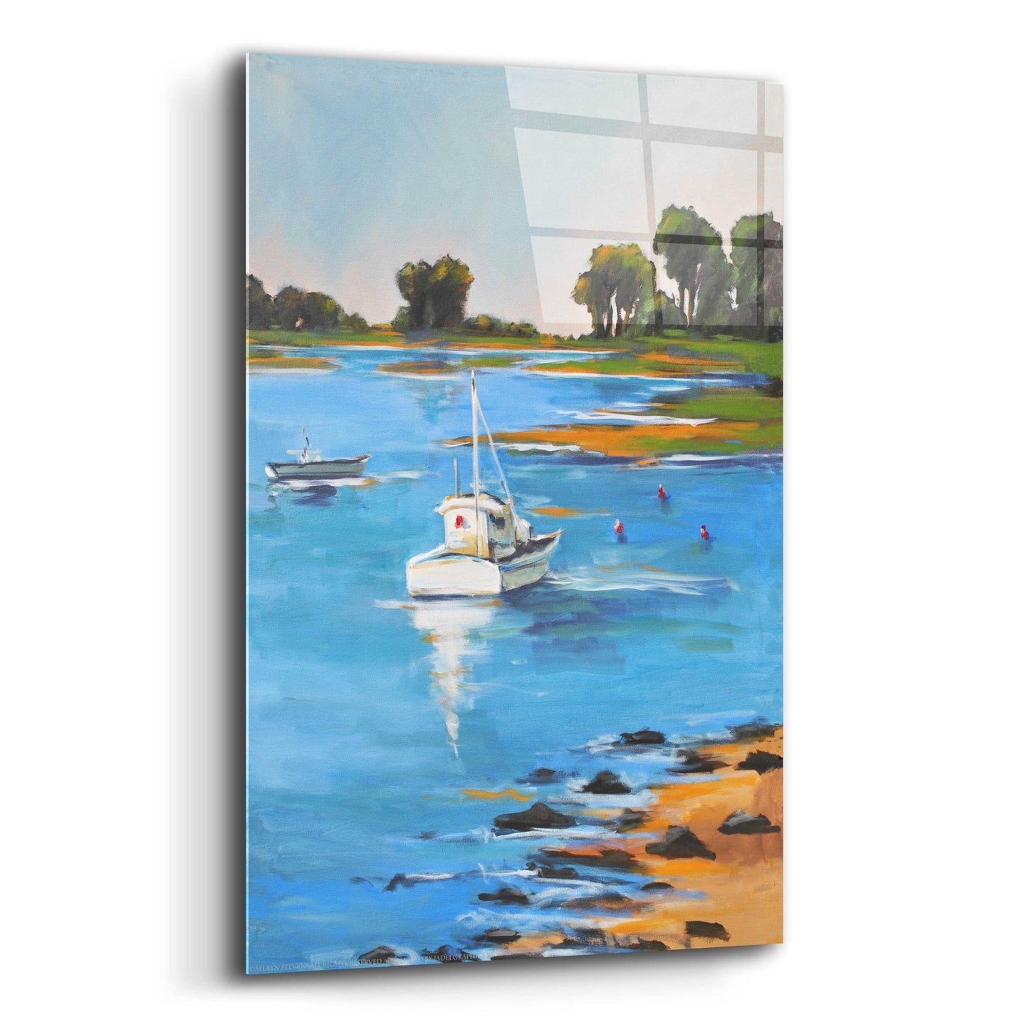 Epic Art 'Low Tide' by Jadei Graphics, Acrylic Glass Wall Art,12x16