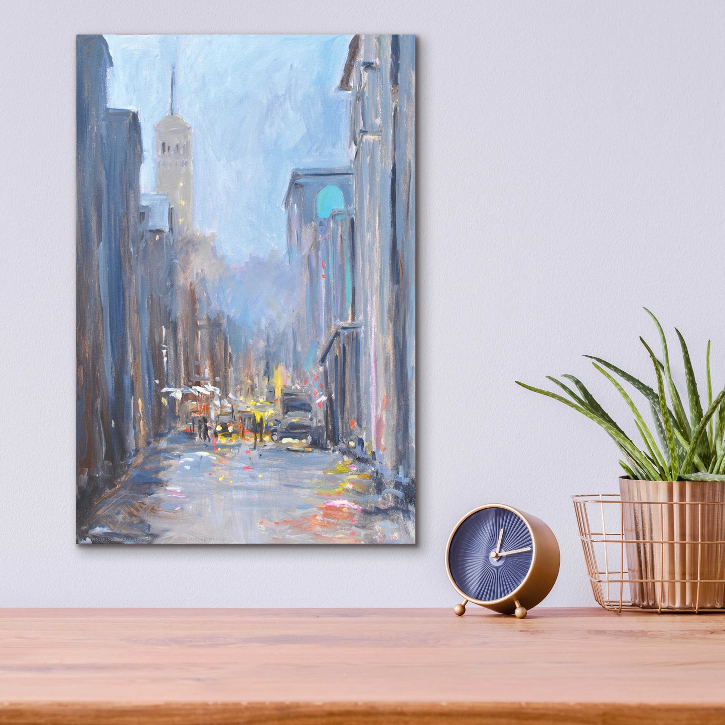 Epic Art 'City View' by Jadei Graphics, Acrylic Glass Wall Art,12x16