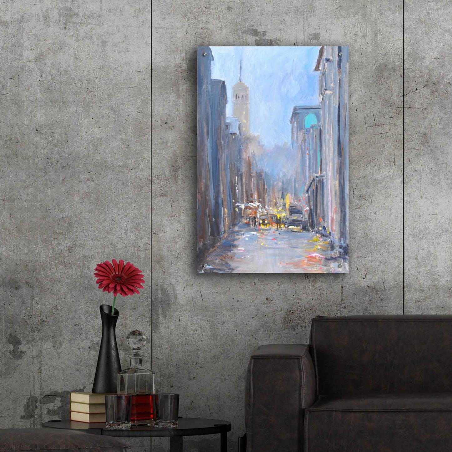 Epic Art 'City View' by Jadei Graphics, Acrylic Glass Wall Art,24x36