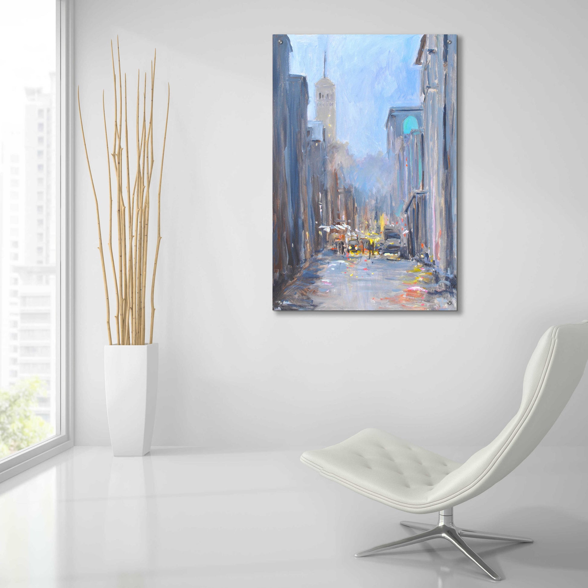 Epic Art 'City View' by Jadei Graphics, Acrylic Glass Wall Art,24x36