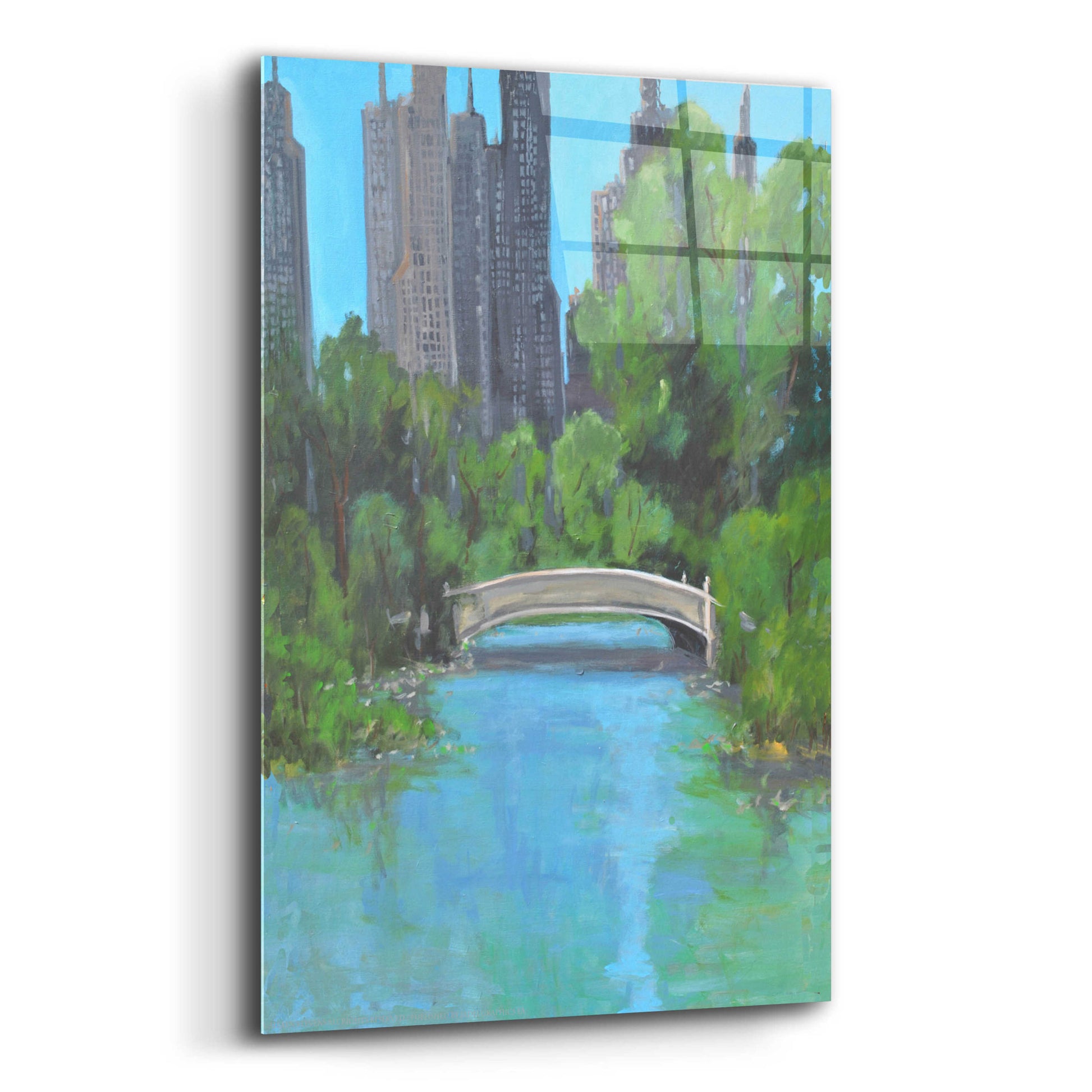 Epic Art 'City Park' by Jadei Graphics, Acrylic Glass Wall Art,12x16