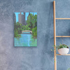 Epic Art 'City Park' by Jadei Graphics, Acrylic Glass Wall Art,16x24