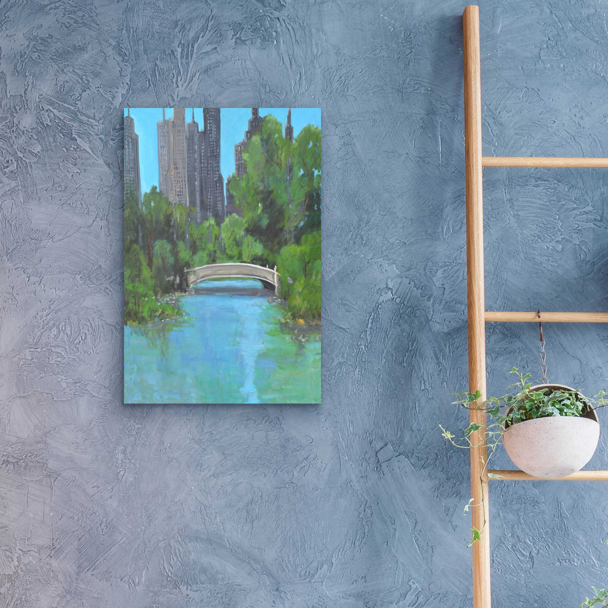 Epic Art 'City Park' by Jadei Graphics, Acrylic Glass Wall Art,16x24