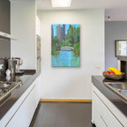 Epic Art 'City Park' by Jadei Graphics, Acrylic Glass Wall Art,24x36