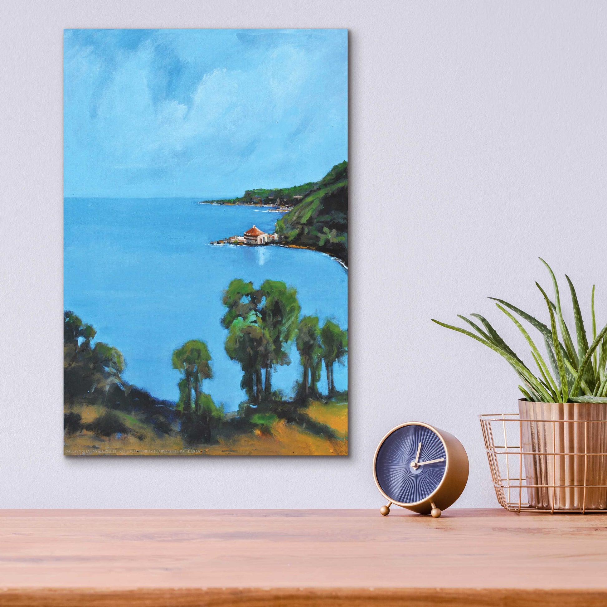 Epic Art 'My Cove' by Jadei Graphics, Acrylic Glass Wall Art,12x16