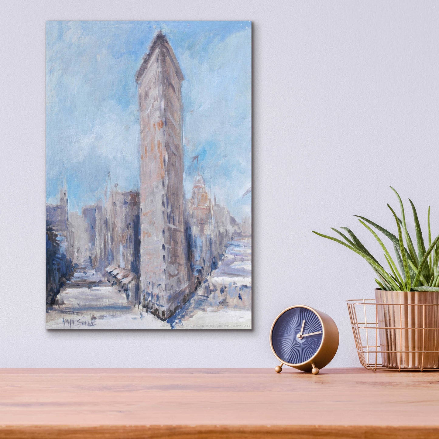 Epic Art 'Flatiron' by Jadei Graphics, Acrylic Glass Wall Art,12x16