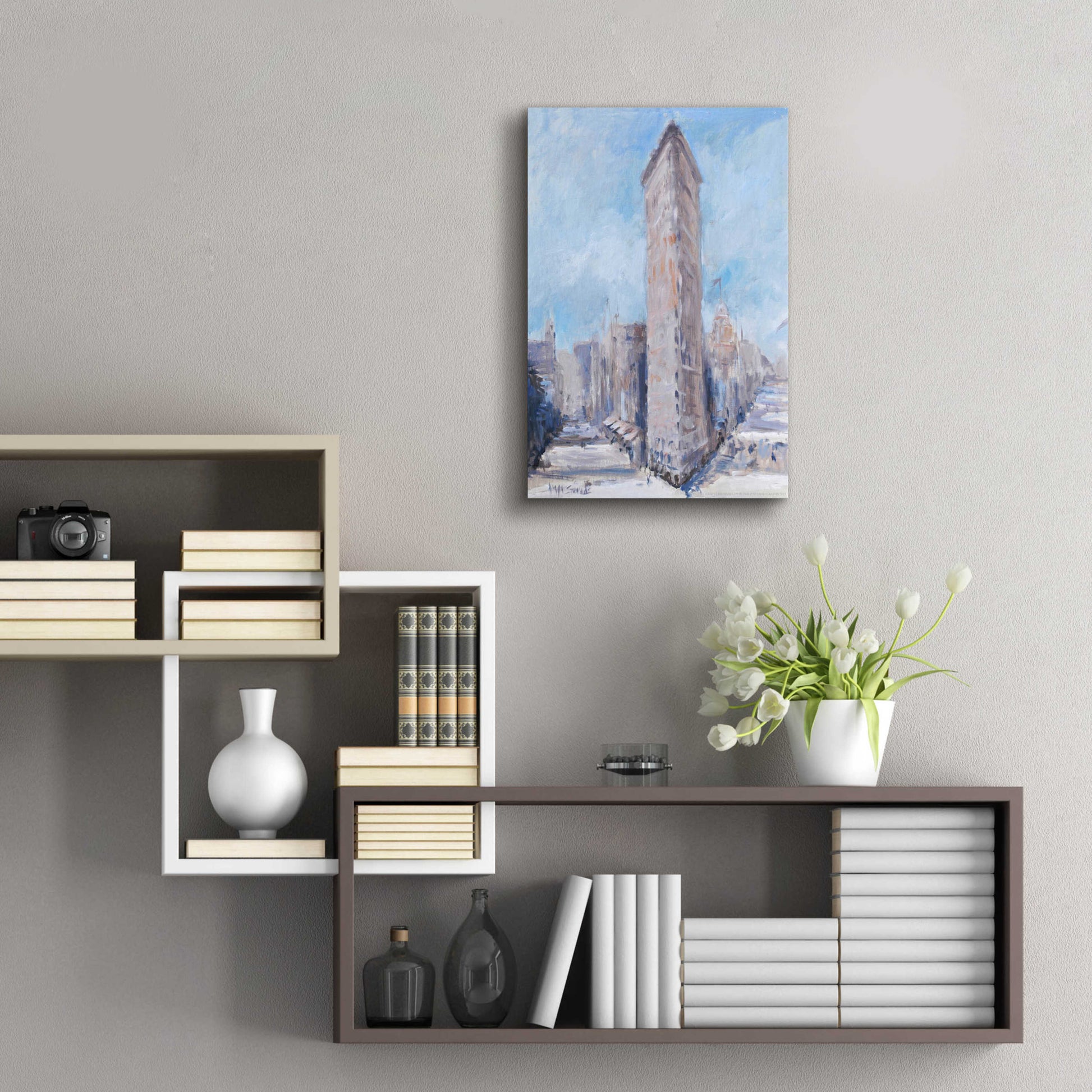 Epic Art 'Flatiron' by Jadei Graphics, Acrylic Glass Wall Art,16x24