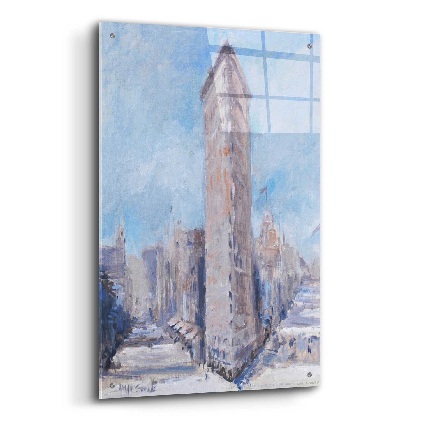 Epic Art 'Flatiron' by Jadei Graphics, Acrylic Glass Wall Art,24x36