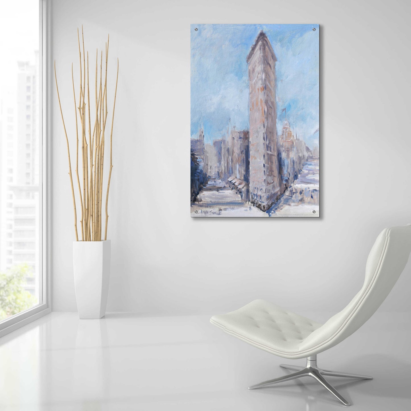 Epic Art 'Flatiron' by Jadei Graphics, Acrylic Glass Wall Art,24x36