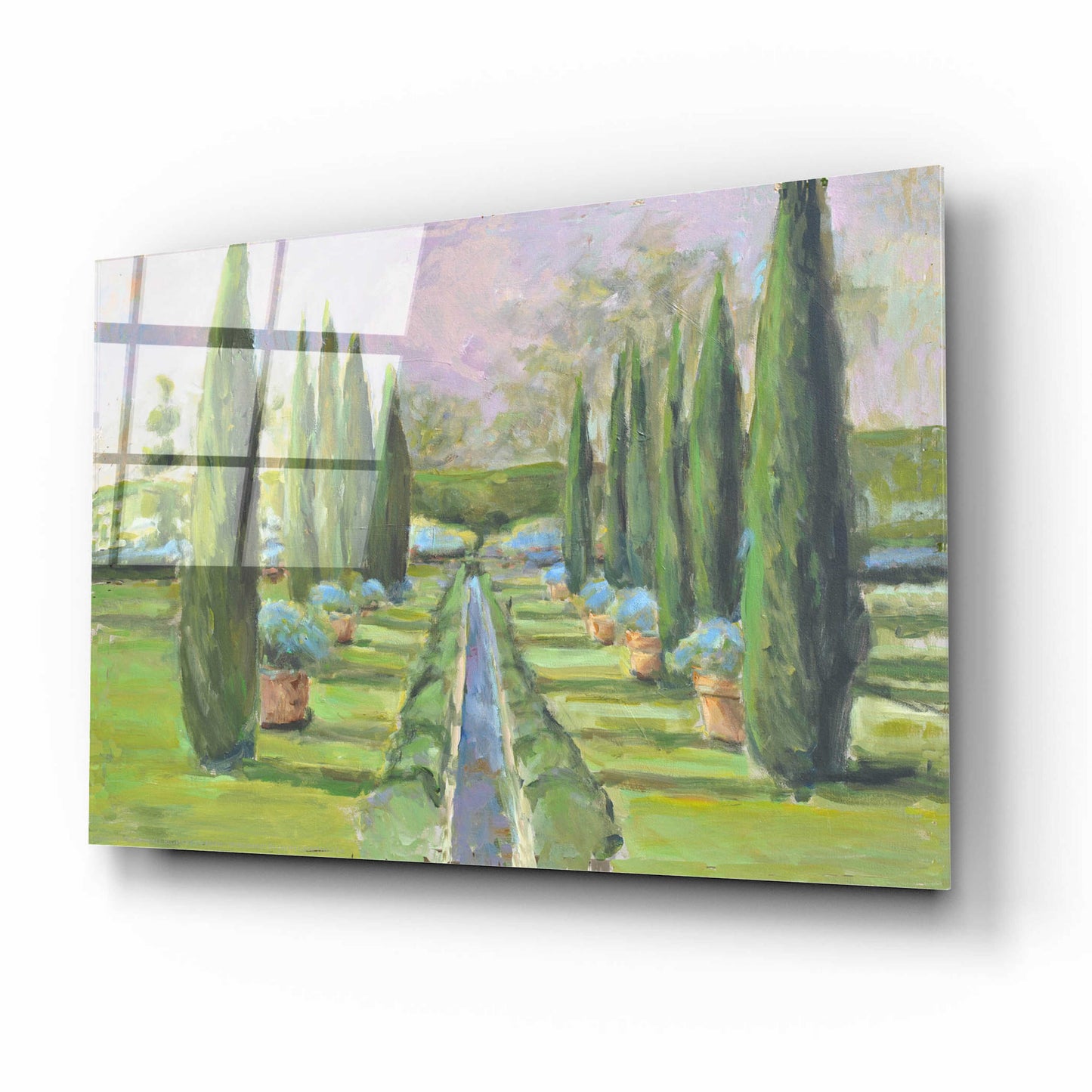 Epic Art 'Garden Path' by Jadei Graphics, Acrylic Glass Wall Art,16x12