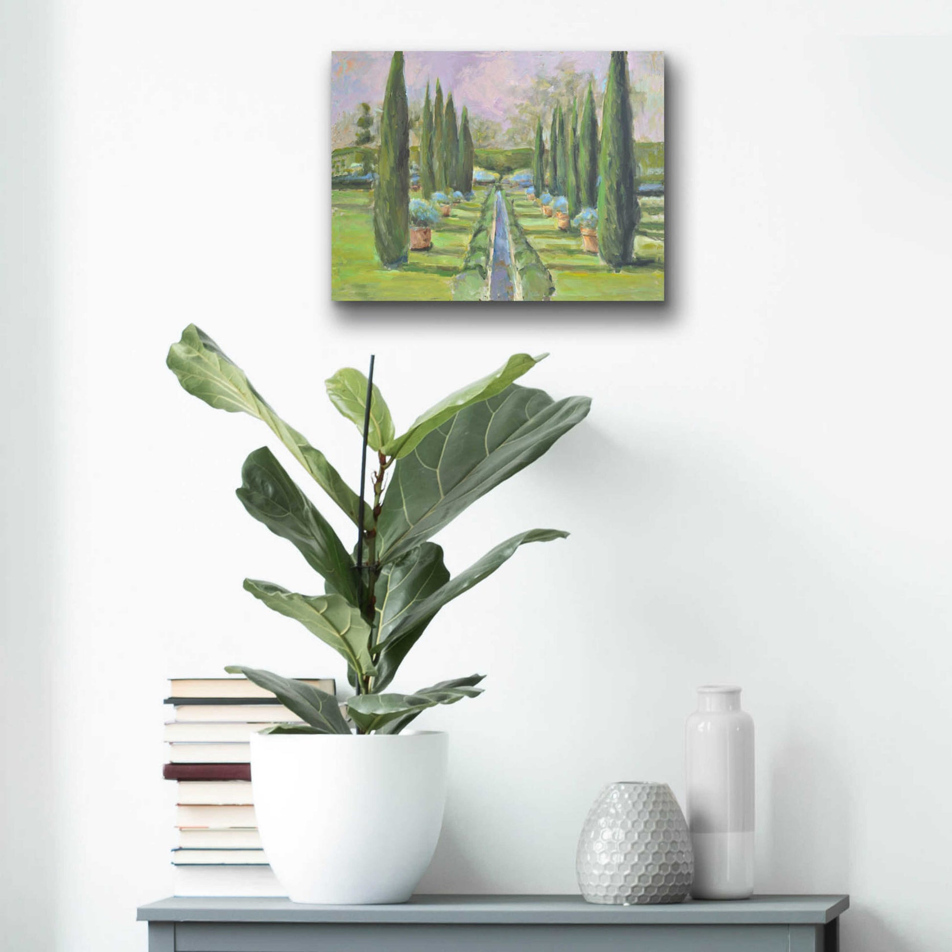 Epic Art 'Garden Path' by Jadei Graphics, Acrylic Glass Wall Art,16x12