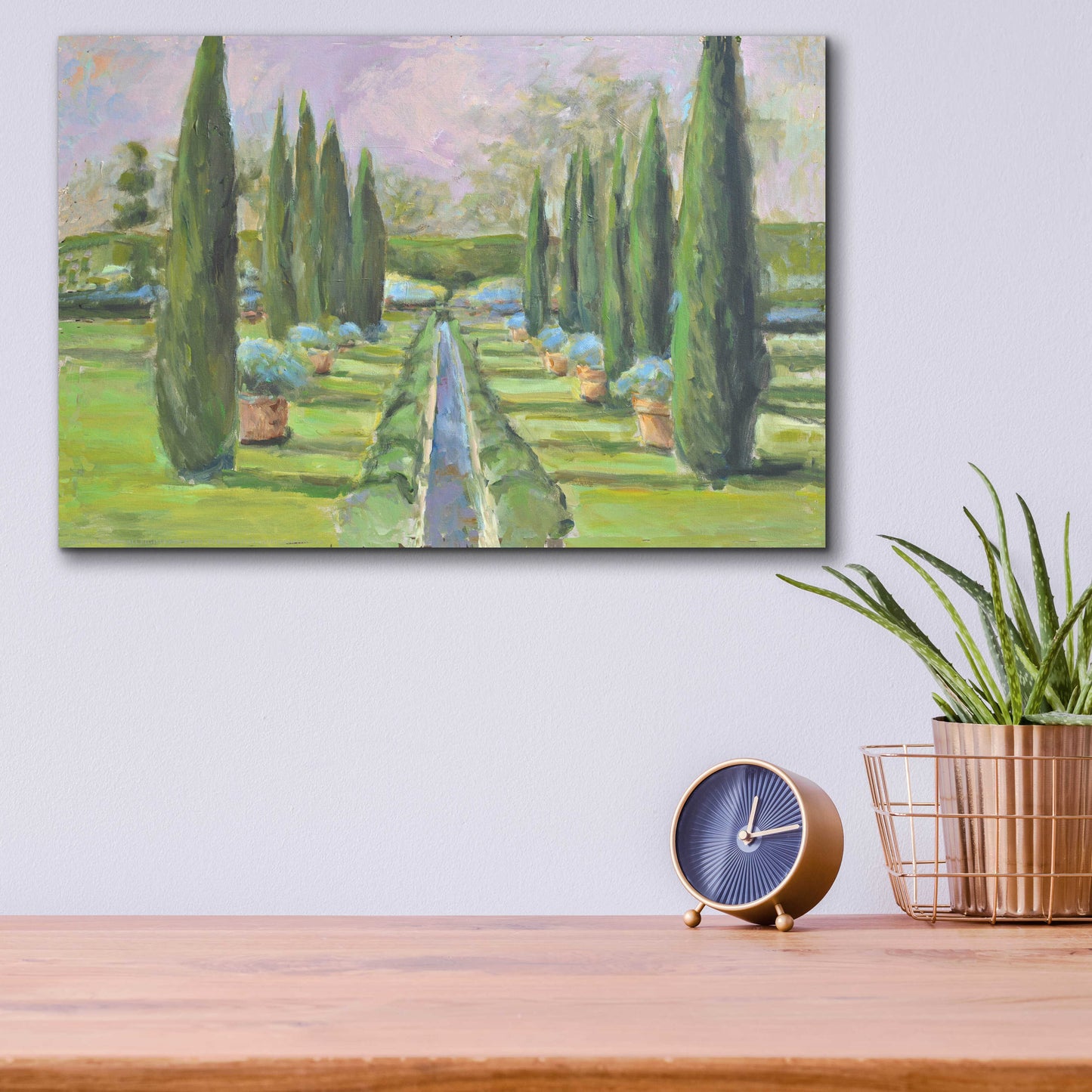 Epic Art 'Garden Path' by Jadei Graphics, Acrylic Glass Wall Art,16x12