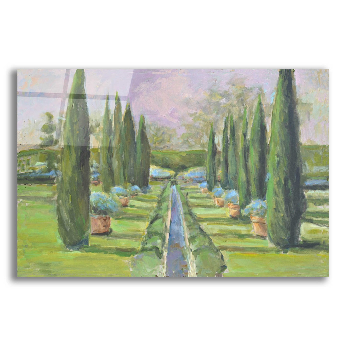 Epic Art 'Garden Path' by Jadei Graphics, Acrylic Glass Wall Art,16x12