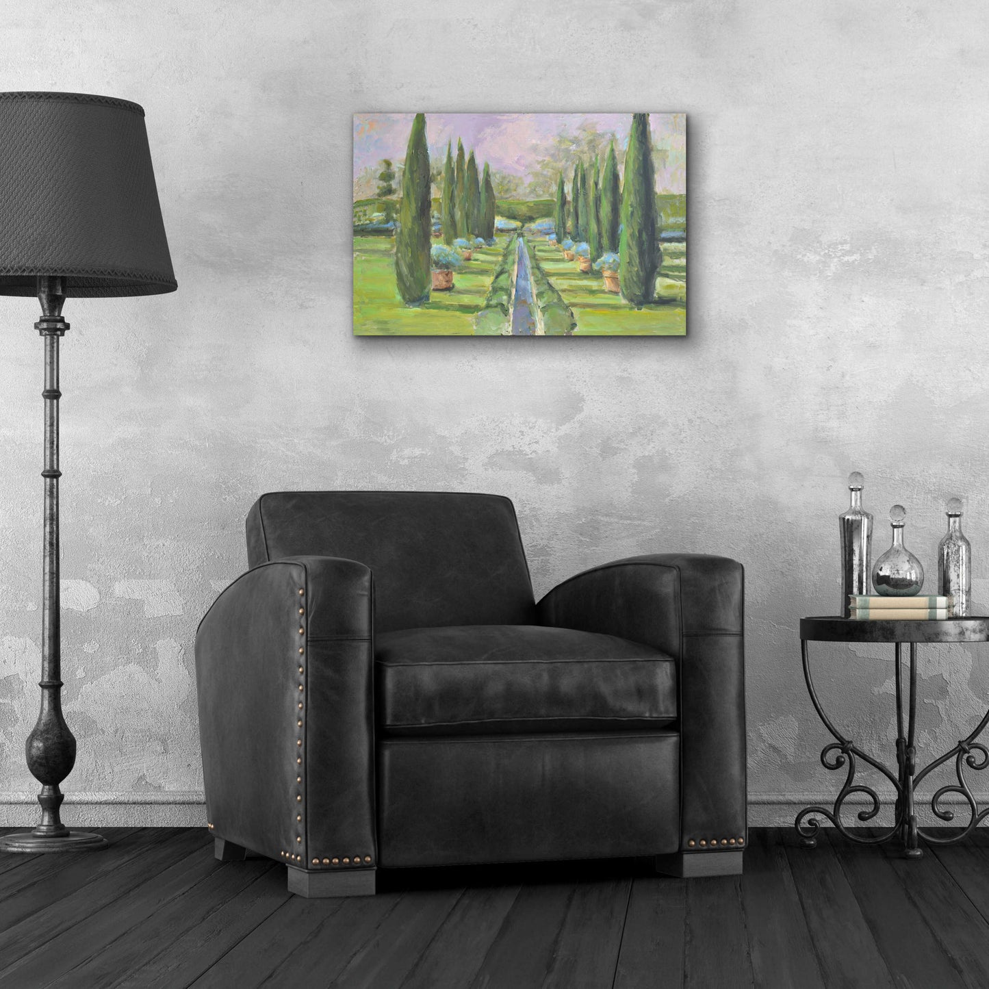 Epic Art 'Garden Path' by Jadei Graphics, Acrylic Glass Wall Art,24x16