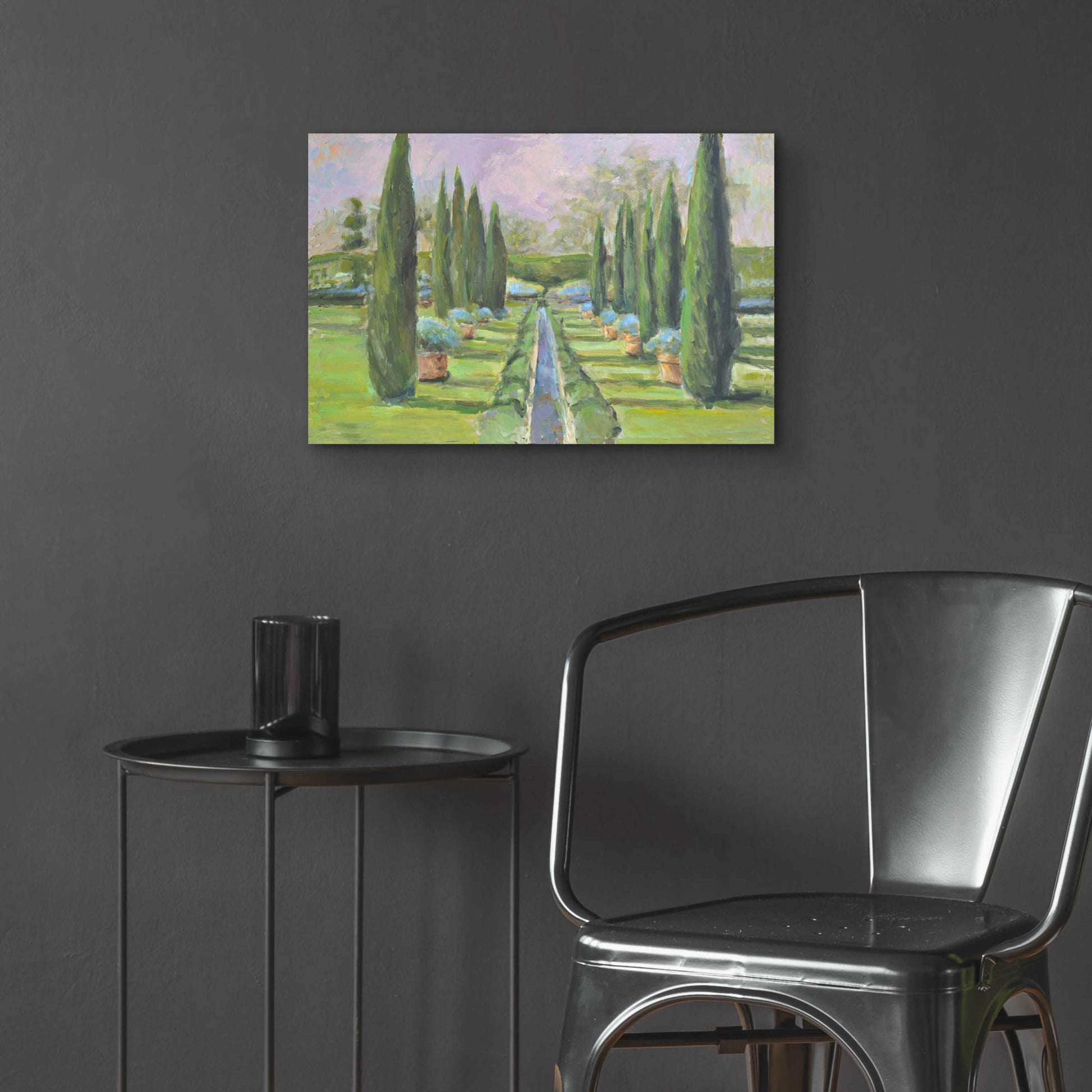 Epic Art 'Garden Path' by Jadei Graphics, Acrylic Glass Wall Art,24x16