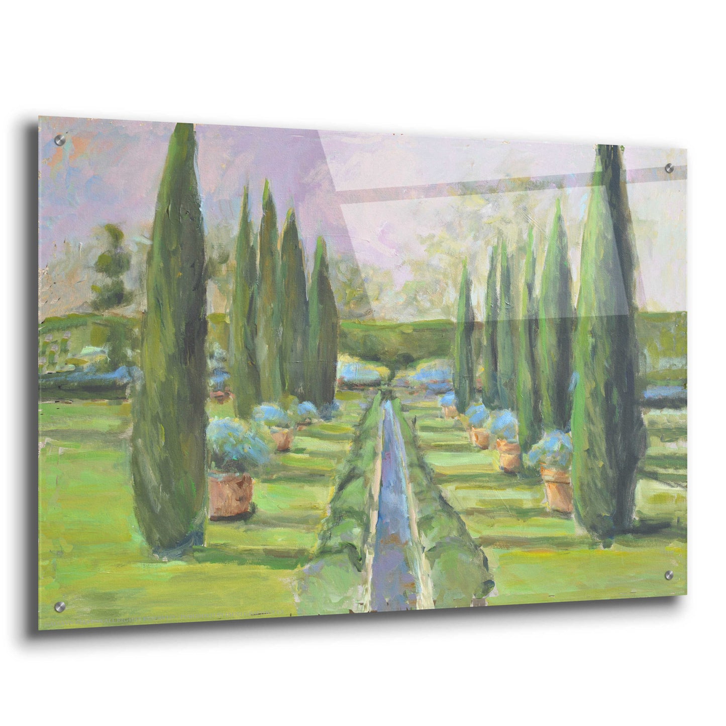 Epic Art 'Garden Path' by Jadei Graphics, Acrylic Glass Wall Art,36x24