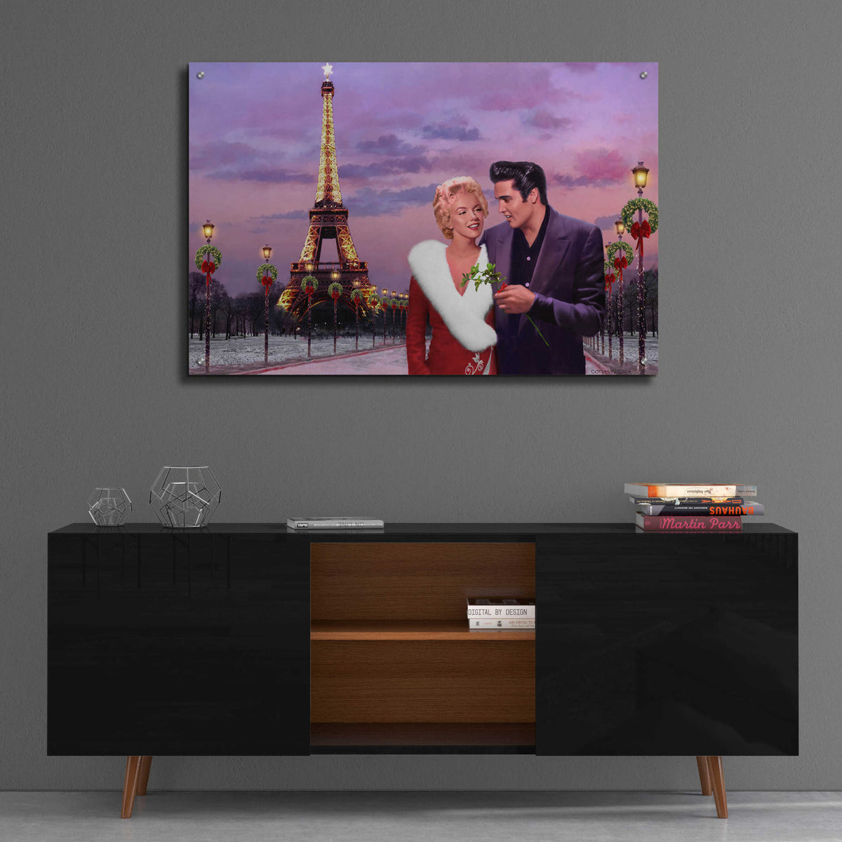 Epic Art 'Paris Christmas' by Chris Consani, Acrylic Glass Wall Art,36x24