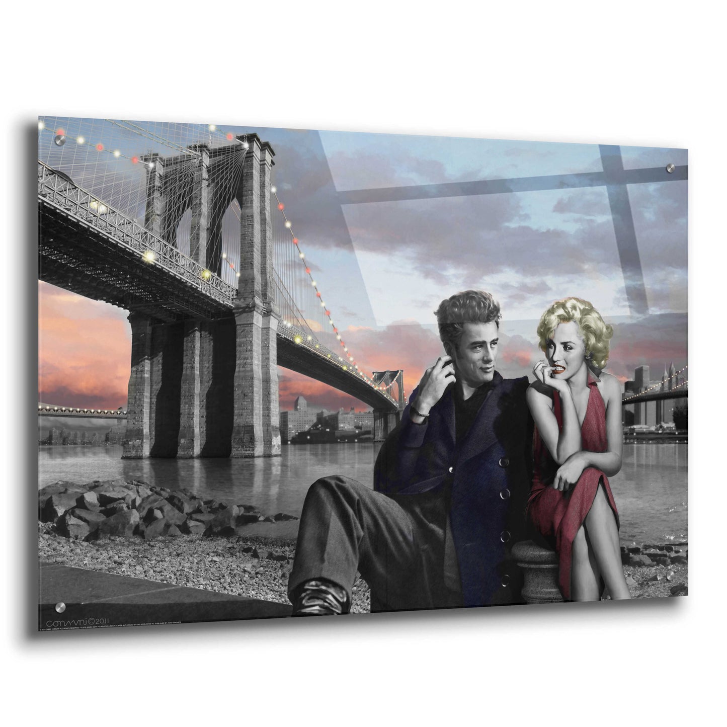 Epic Art 'Brooklyn Bridge' by Chris Consani, Acrylic Glass Wall Art,36x24