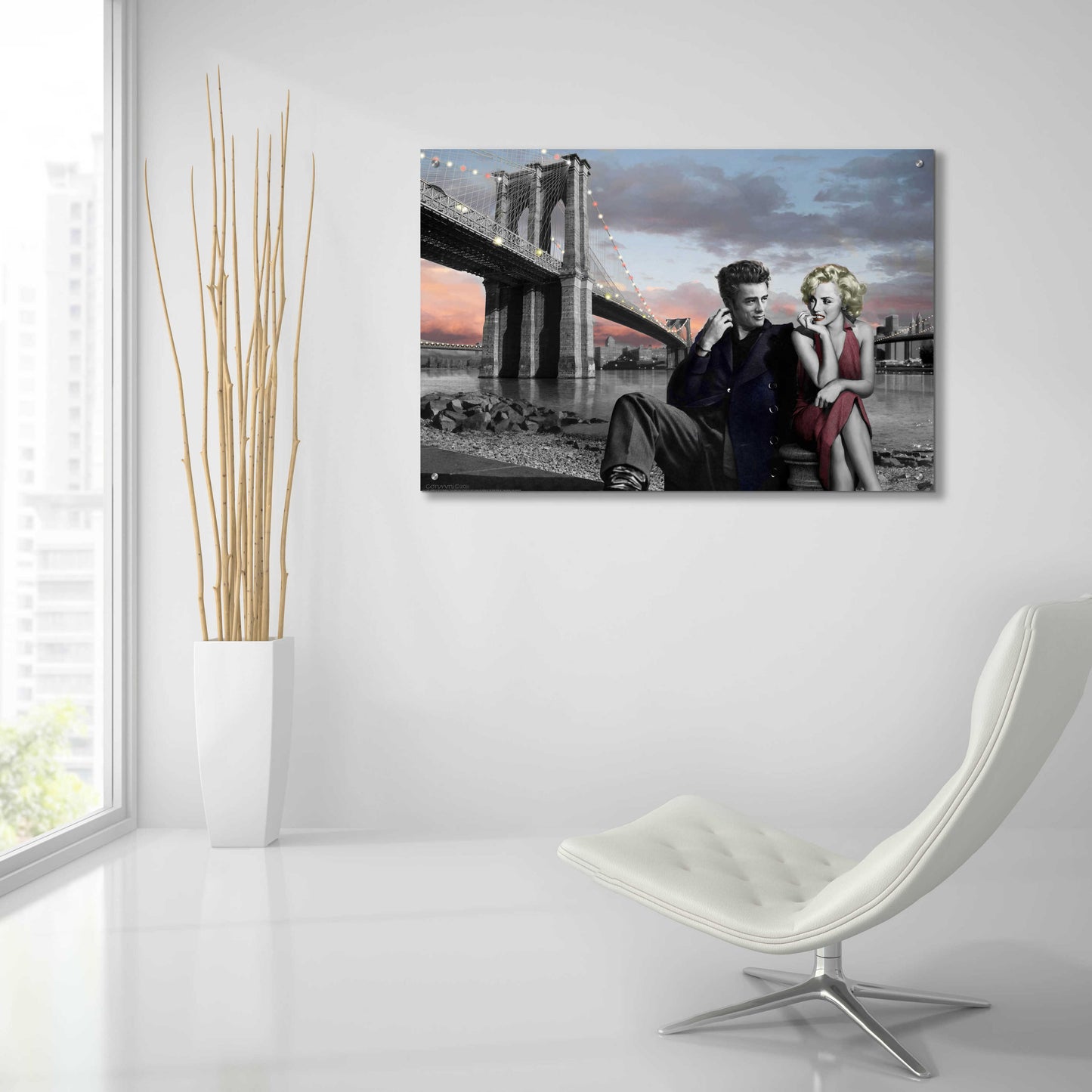 Epic Art 'Brooklyn Bridge' by Chris Consani, Acrylic Glass Wall Art,36x24