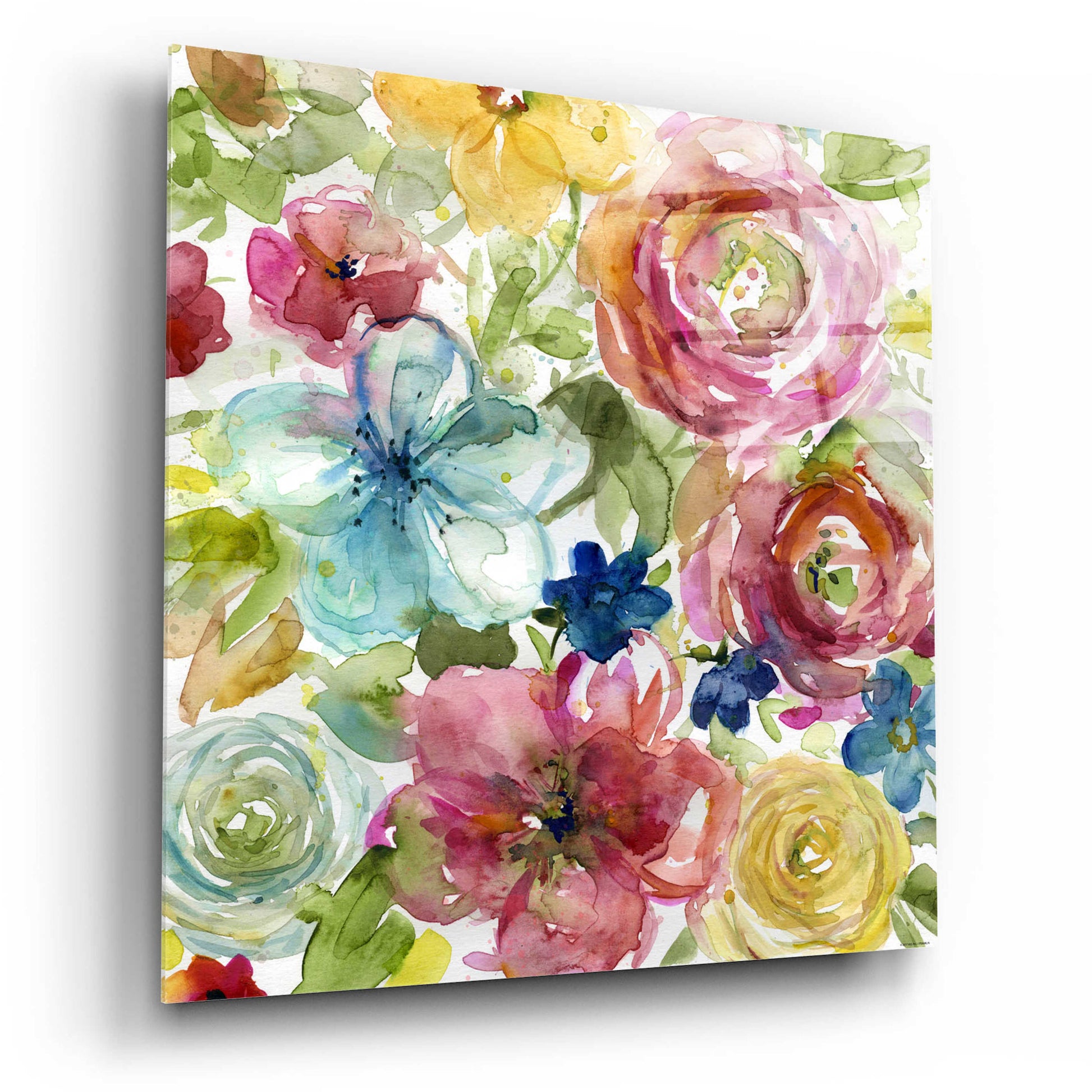 Epic Art 'Assorted Bouquet' by Jadei Graphics, Acrylic Glass Wall Art,12x12