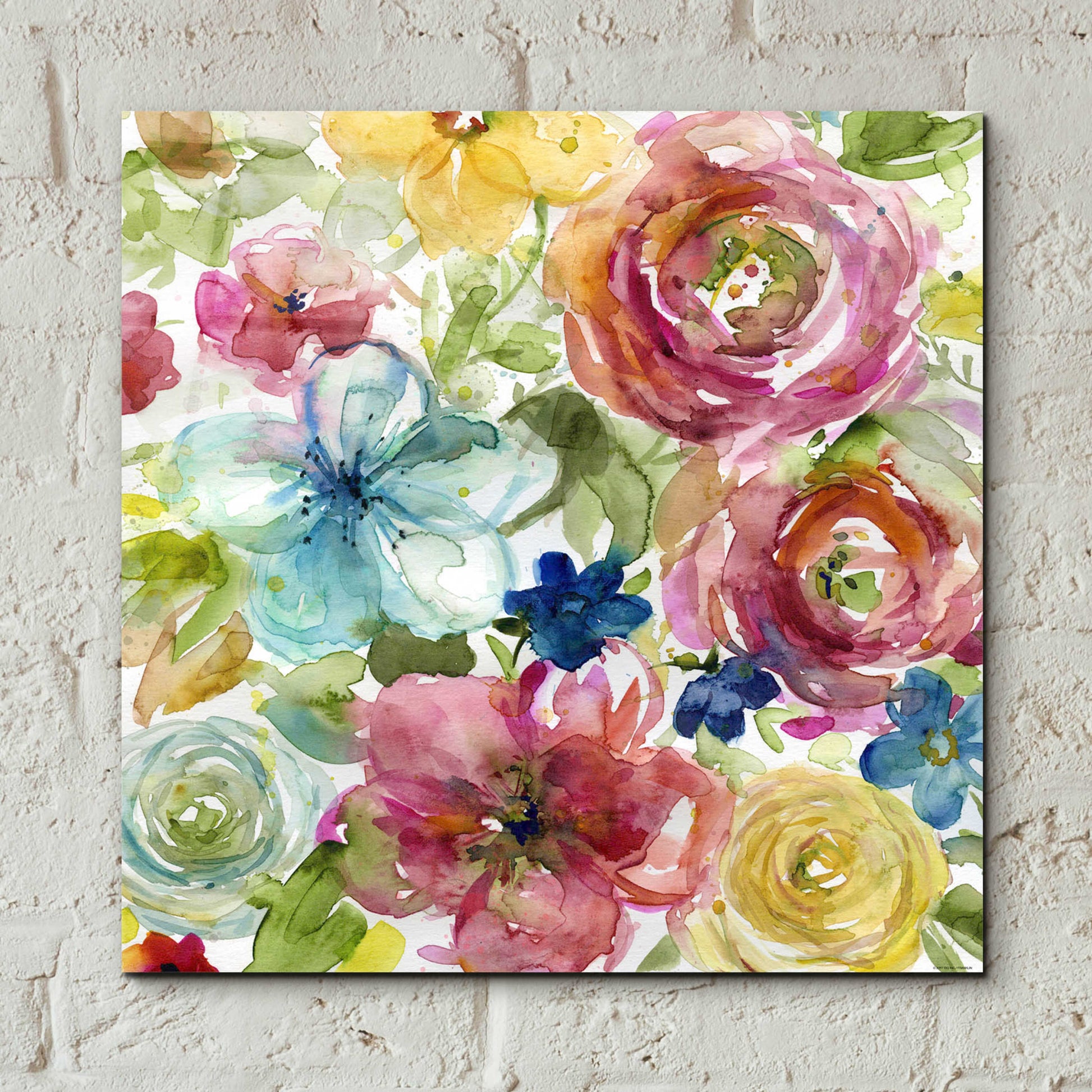 Epic Art 'Assorted Bouquet' by Jadei Graphics, Acrylic Glass Wall Art,12x12