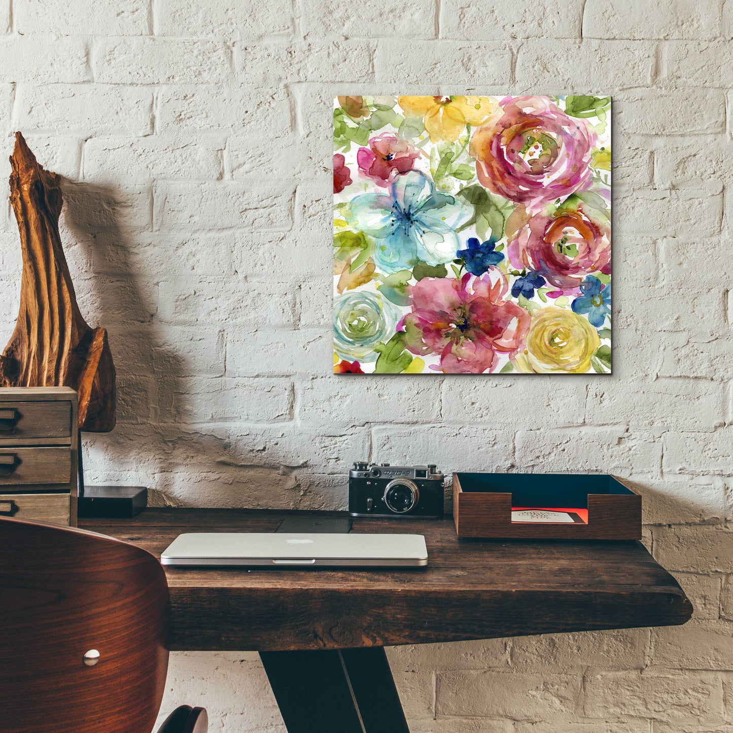 Epic Art 'Assorted Bouquet' by Jadei Graphics, Acrylic Glass Wall Art,12x12