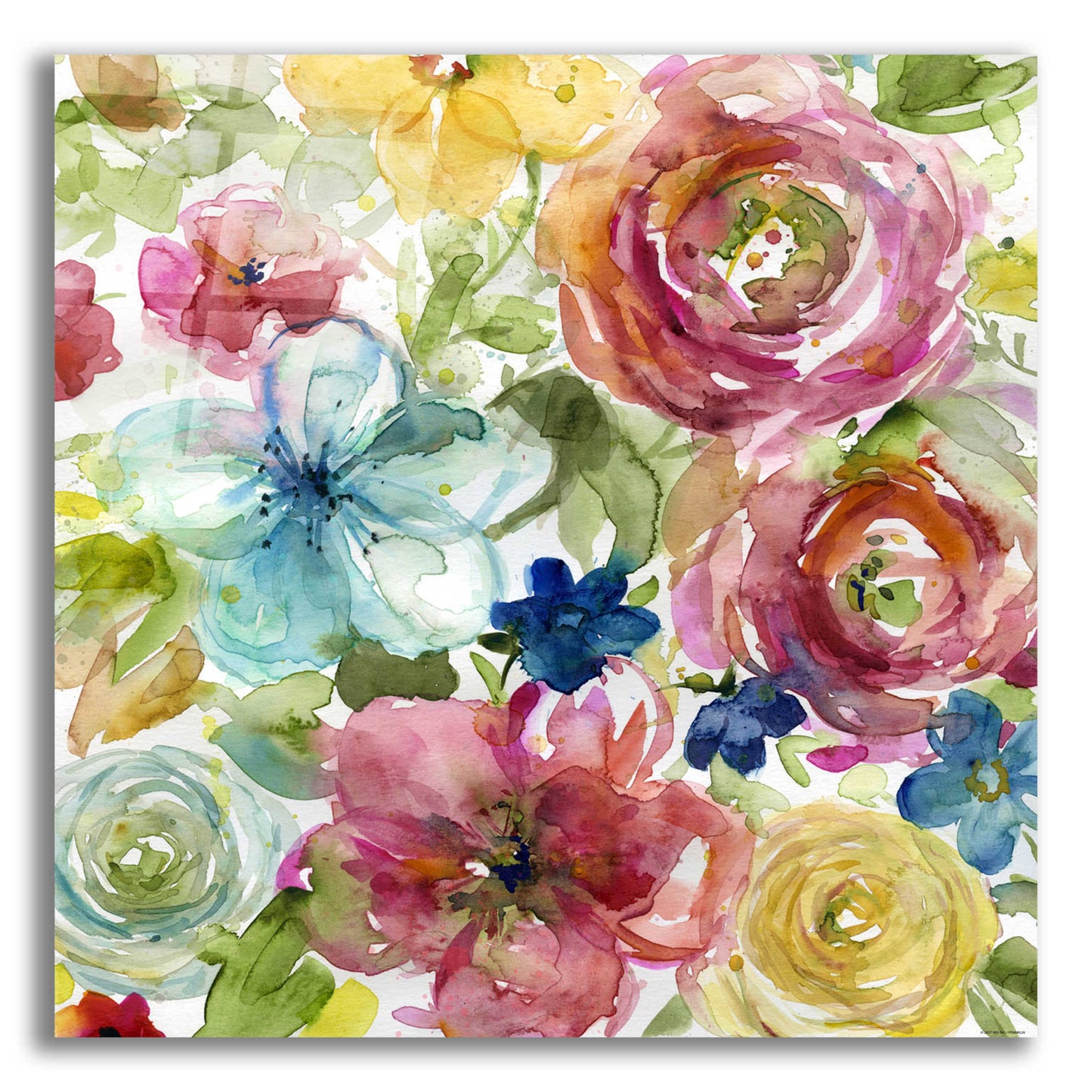 Epic Art 'Assorted Bouquet' by Jadei Graphics, Acrylic Glass Wall Art,12x12