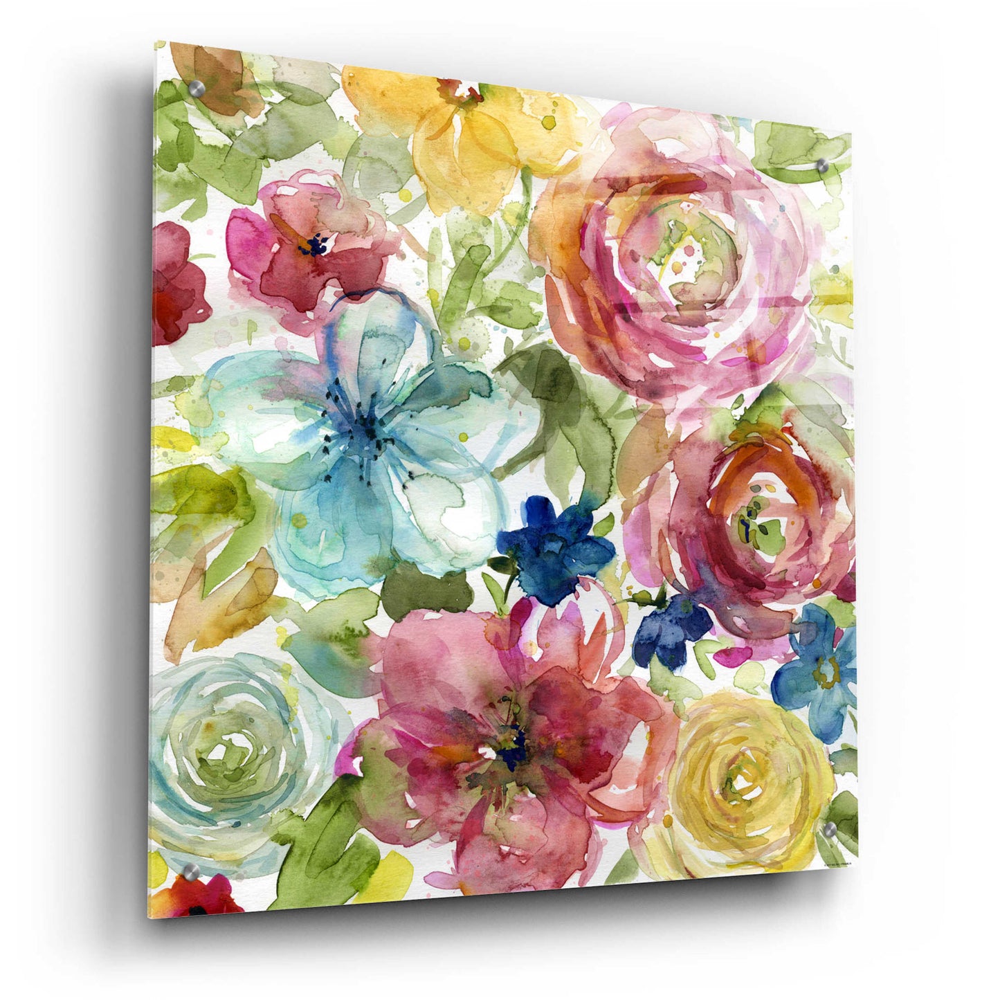 Epic Art 'Assorted Bouquet' by Jadei Graphics, Acrylic Glass Wall Art,24x24