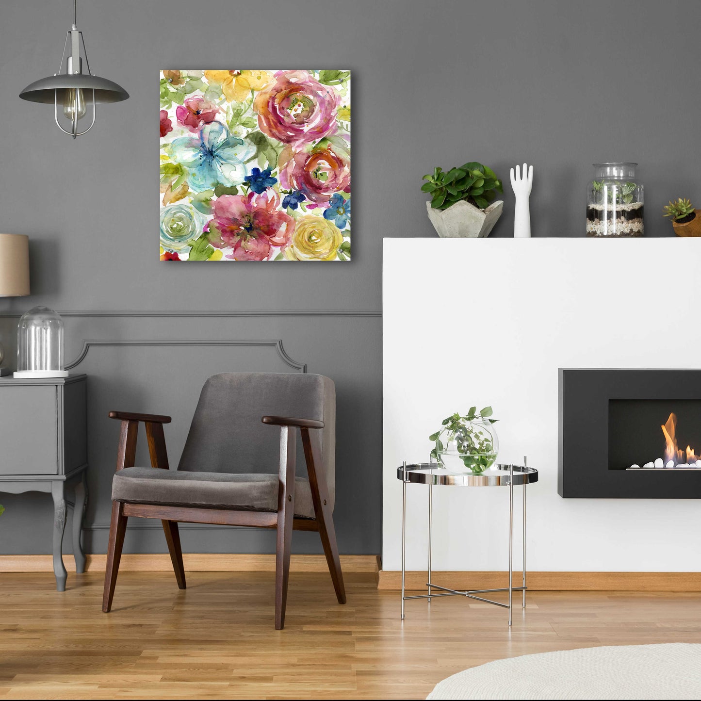 Epic Art 'Assorted Bouquet' by Jadei Graphics, Acrylic Glass Wall Art,24x24