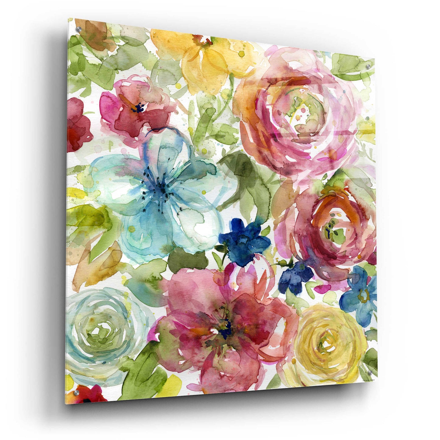 Epic Art 'Assorted Bouquet' by Jadei Graphics, Acrylic Glass Wall Art,36x36