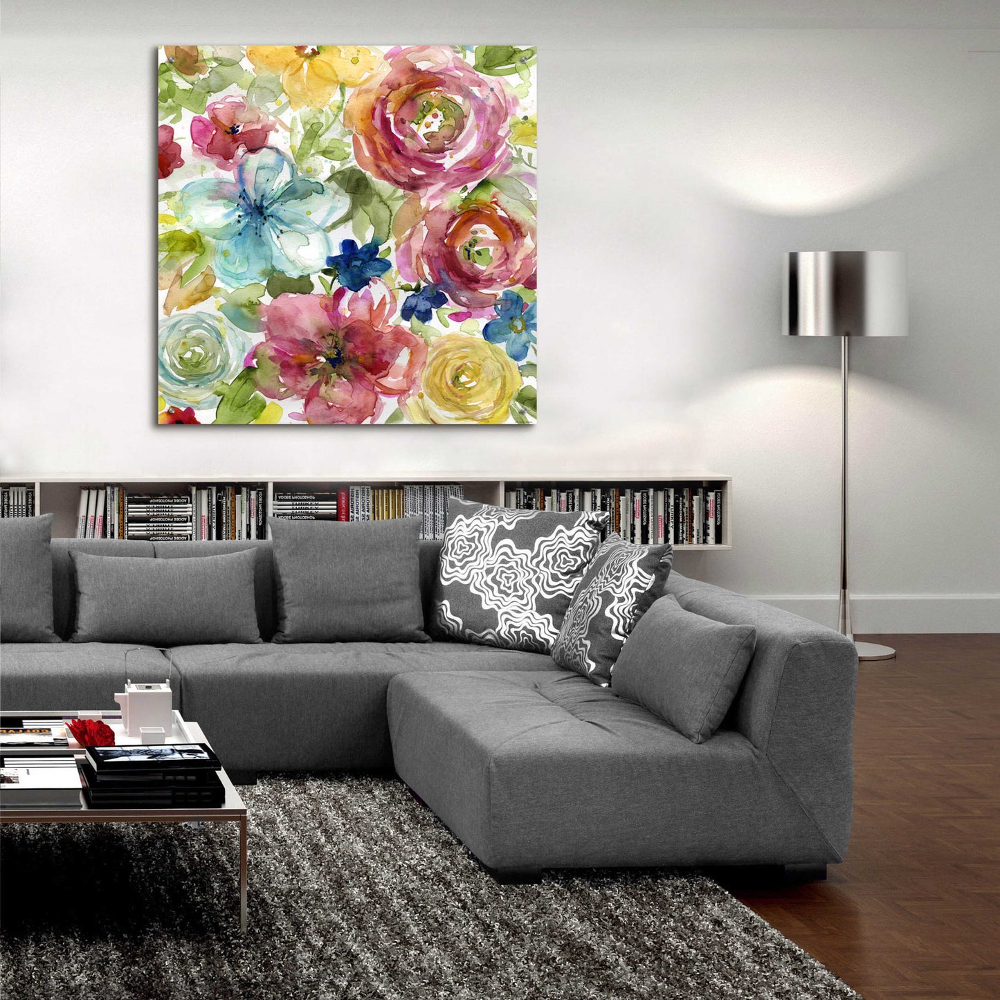 Epic Art 'Assorted Bouquet' by Jadei Graphics, Acrylic Glass Wall Art,36x36