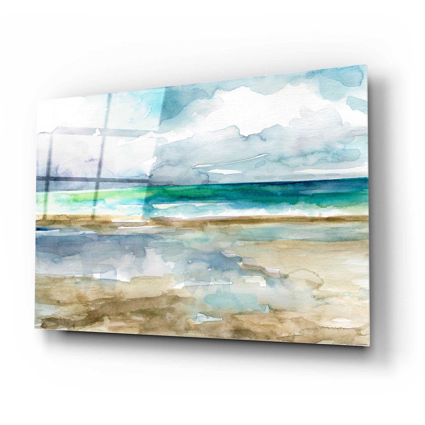 Epic Art 'Low Tide 1' by Jadei Graphics, Acrylic Glass Wall Art,24x16