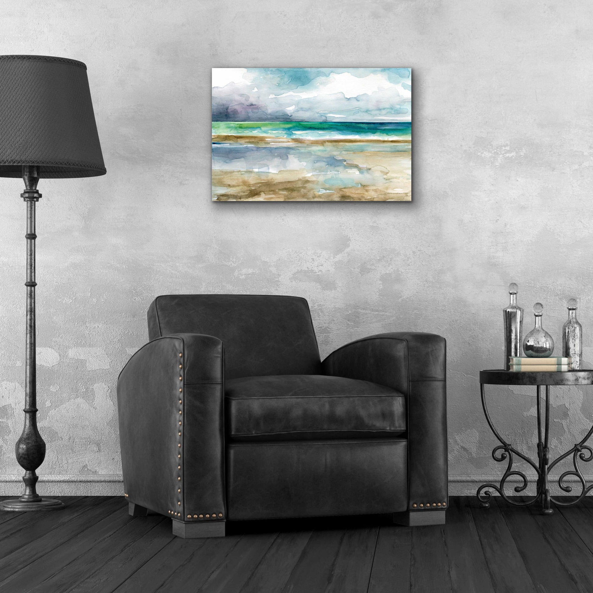 Epic Art 'Low Tide 1' by Jadei Graphics, Acrylic Glass Wall Art,24x16