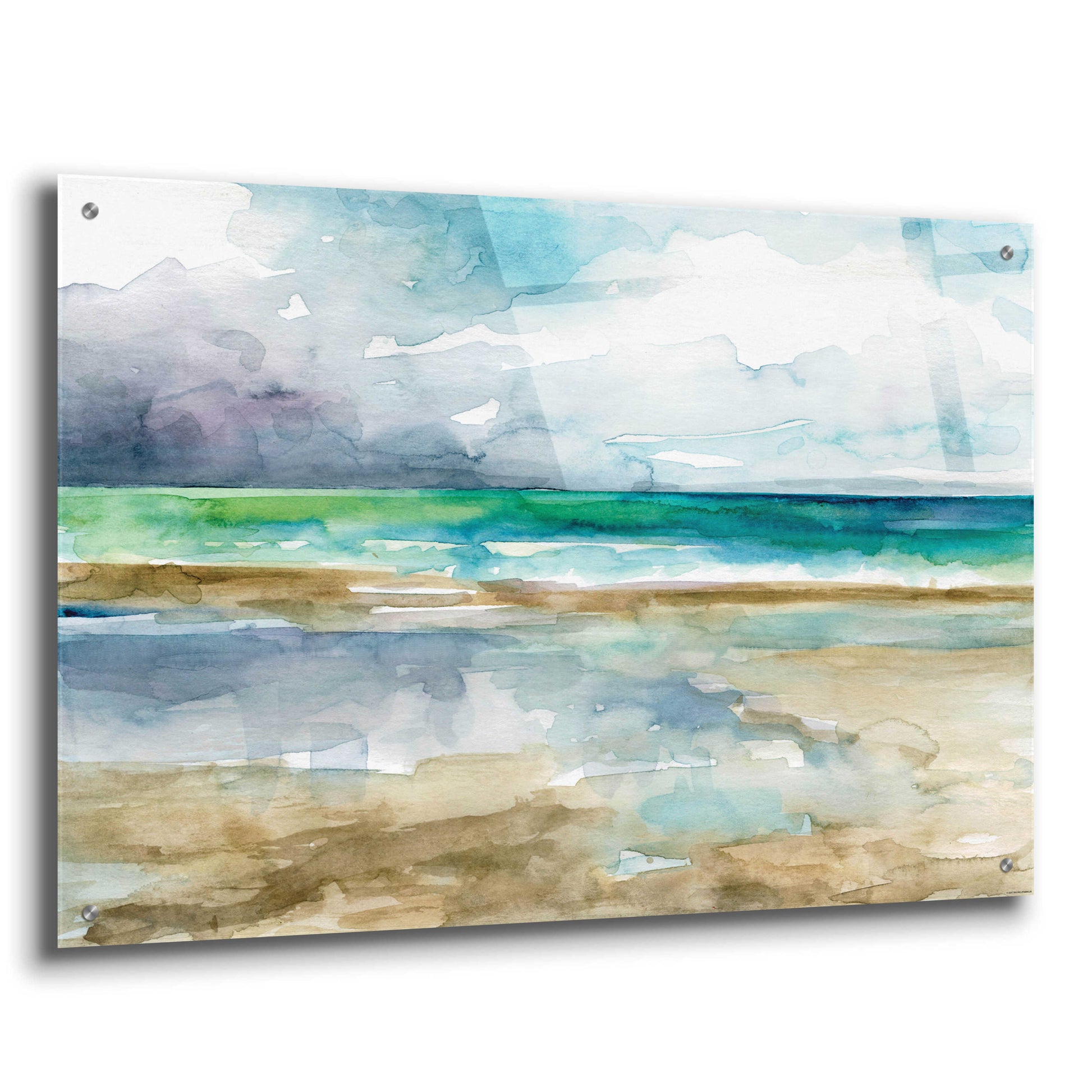 Epic Art 'Low Tide 1' by Jadei Graphics, Acrylic Glass Wall Art,36x24