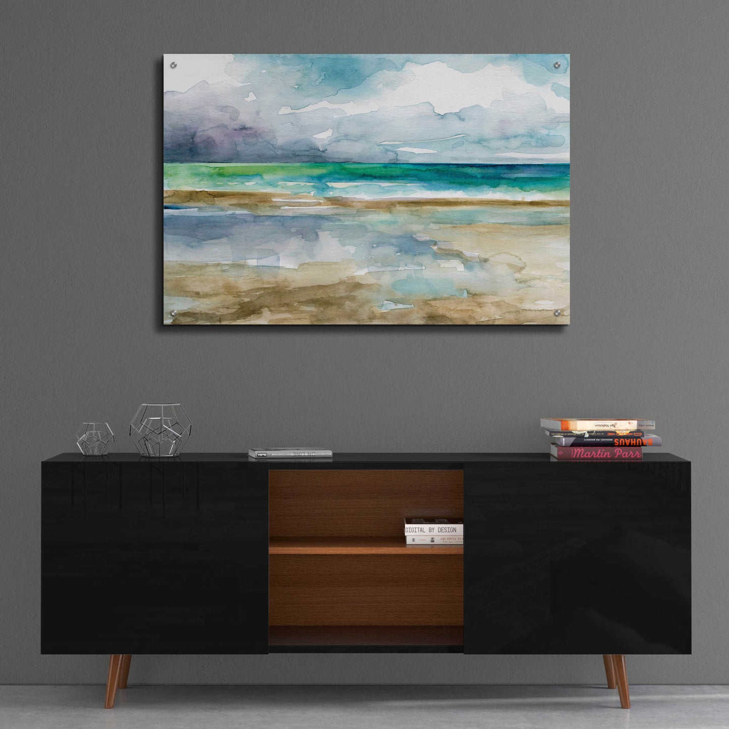 Epic Art 'Low Tide 1' by Jadei Graphics, Acrylic Glass Wall Art,36x24