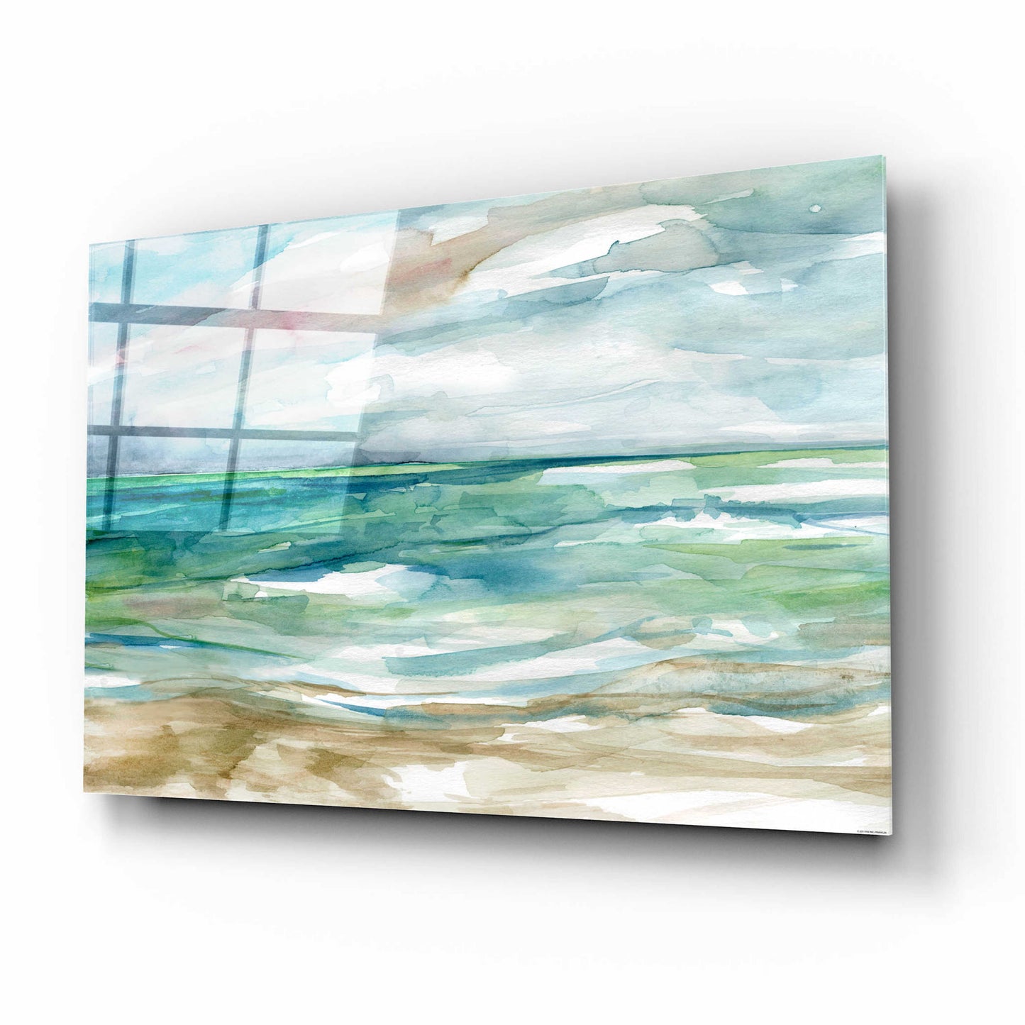 Epic Art 'Low Tide 2' by Jadei Graphics, Acrylic Glass Wall Art,16x12