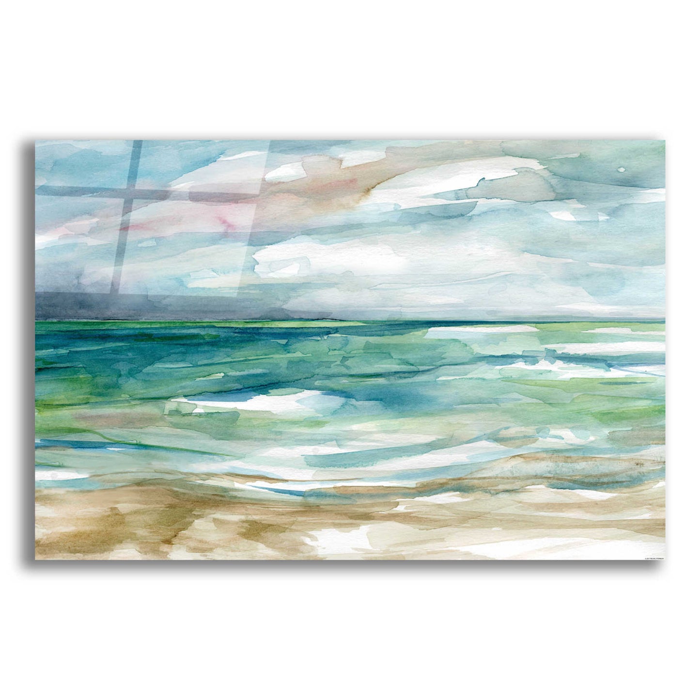 Epic Art 'Low Tide 2' by Jadei Graphics, Acrylic Glass Wall Art,16x12