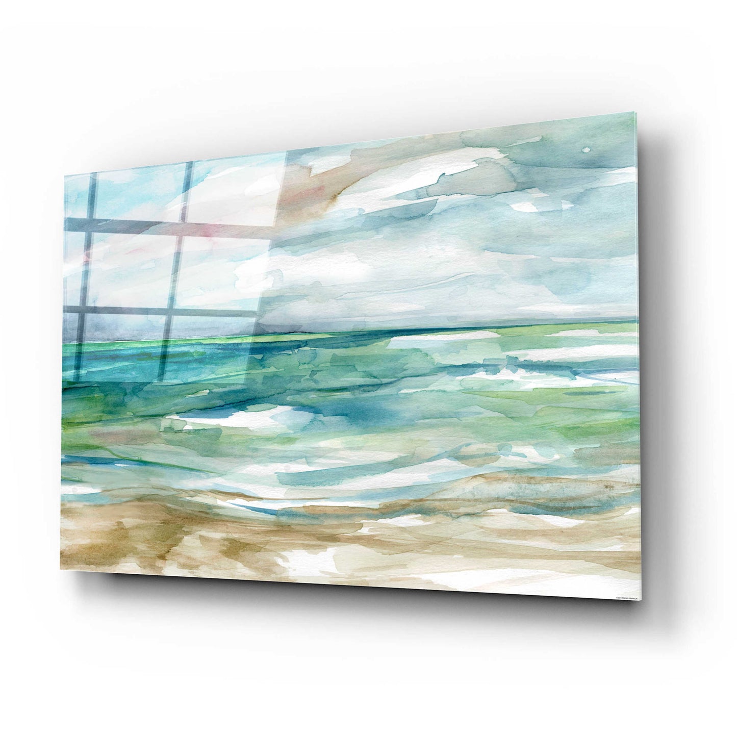 Epic Art 'Low Tide 2' by Jadei Graphics, Acrylic Glass Wall Art,24x16