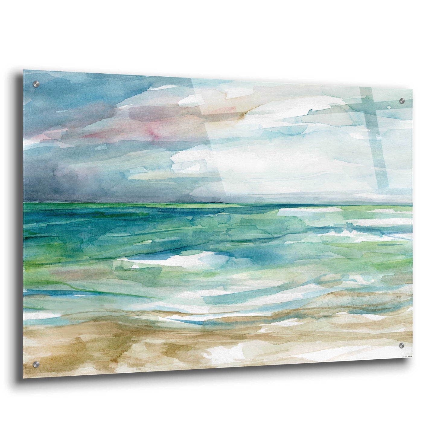 Epic Art 'Low Tide 2' by Jadei Graphics, Acrylic Glass Wall Art,36x24