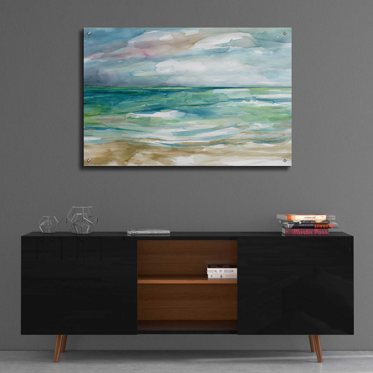 Epic Art 'Low Tide 2' by Jadei Graphics, Acrylic Glass Wall Art,36x24